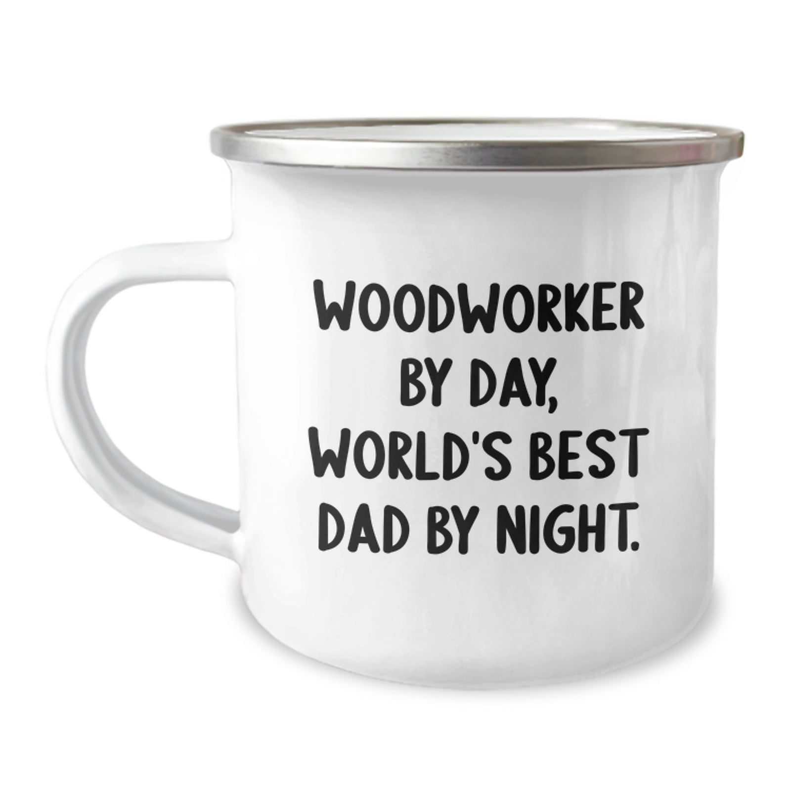 Woodworker Gifts from Dad, Funny Camping Mug for Woodworker By Day, World's Best Dad By Night. Graduation Unique Gifts - Image 1