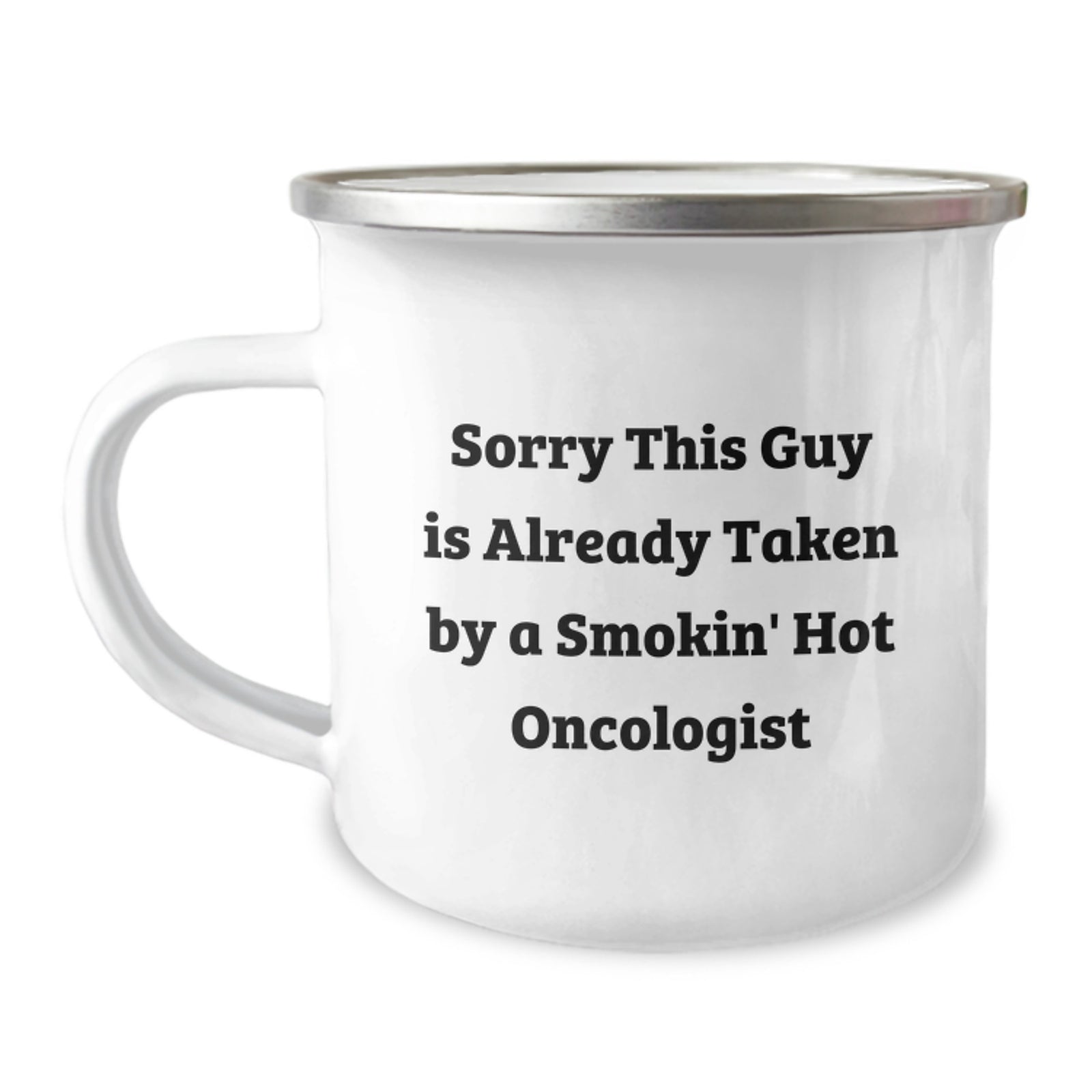 Oncologist Gifts from Friends, Funny Camping Mug for Smokin' Hot Oncologist Graduation Unique Gifts - Image 1
