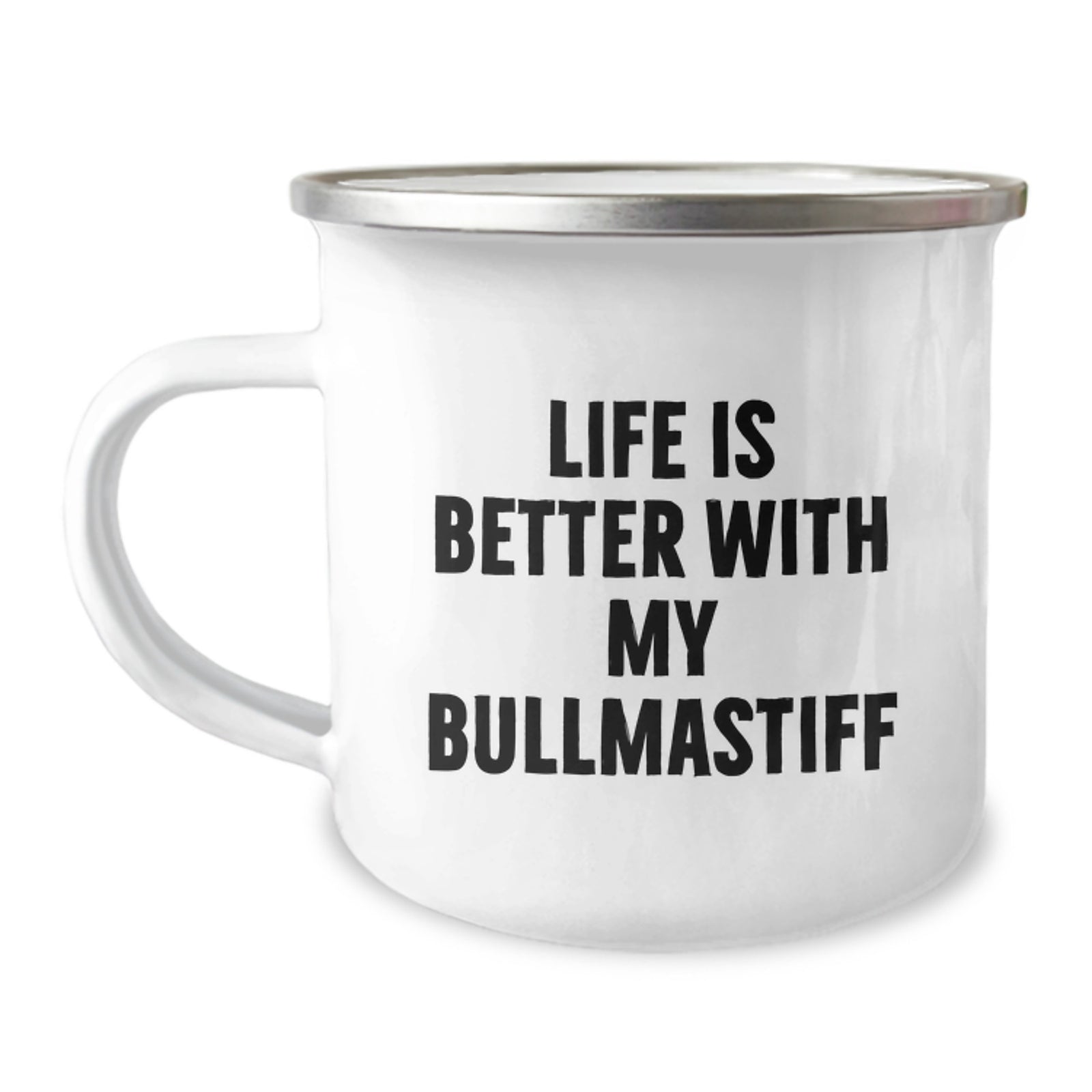 Bullmastiff Dog Lover Gifts from Friends to Family Member Funny Camping Mug Life Is Better With My Bullmastiff Birthday Unique - Image 1