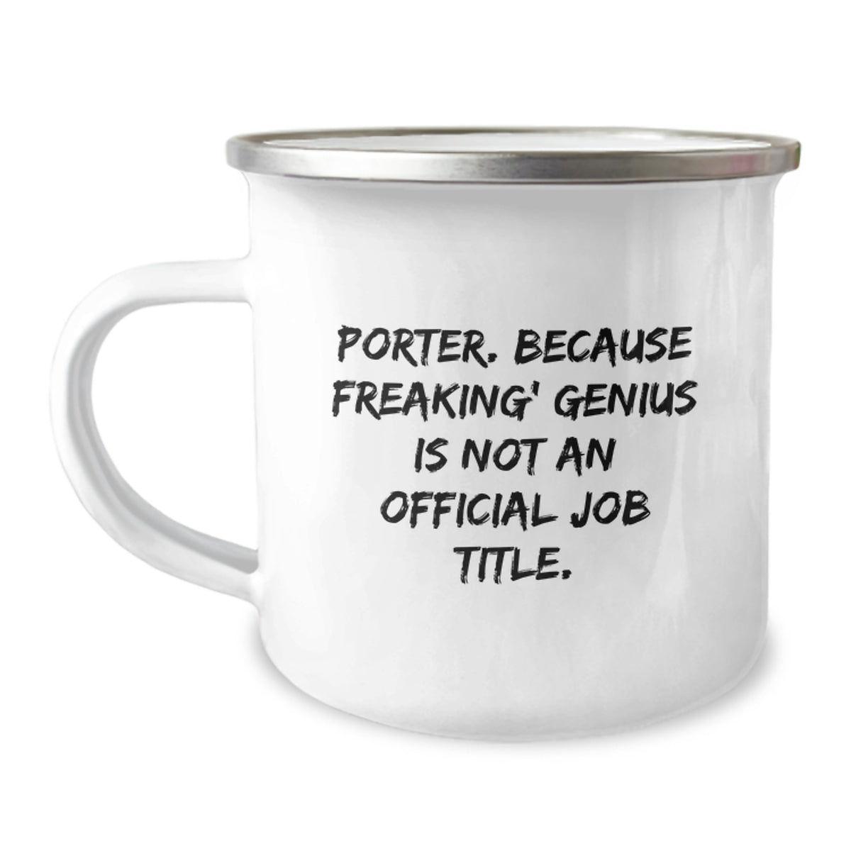 Porter Keepsake Camping Mug Birthday Gift for Him Stainless Steel 12oz - Image 1