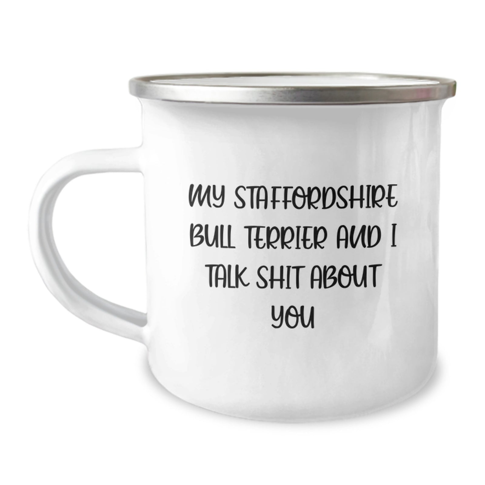 Staffordshire Bull Terrier Keepsake Camping Mug for Him Birthday Gift - Image 1