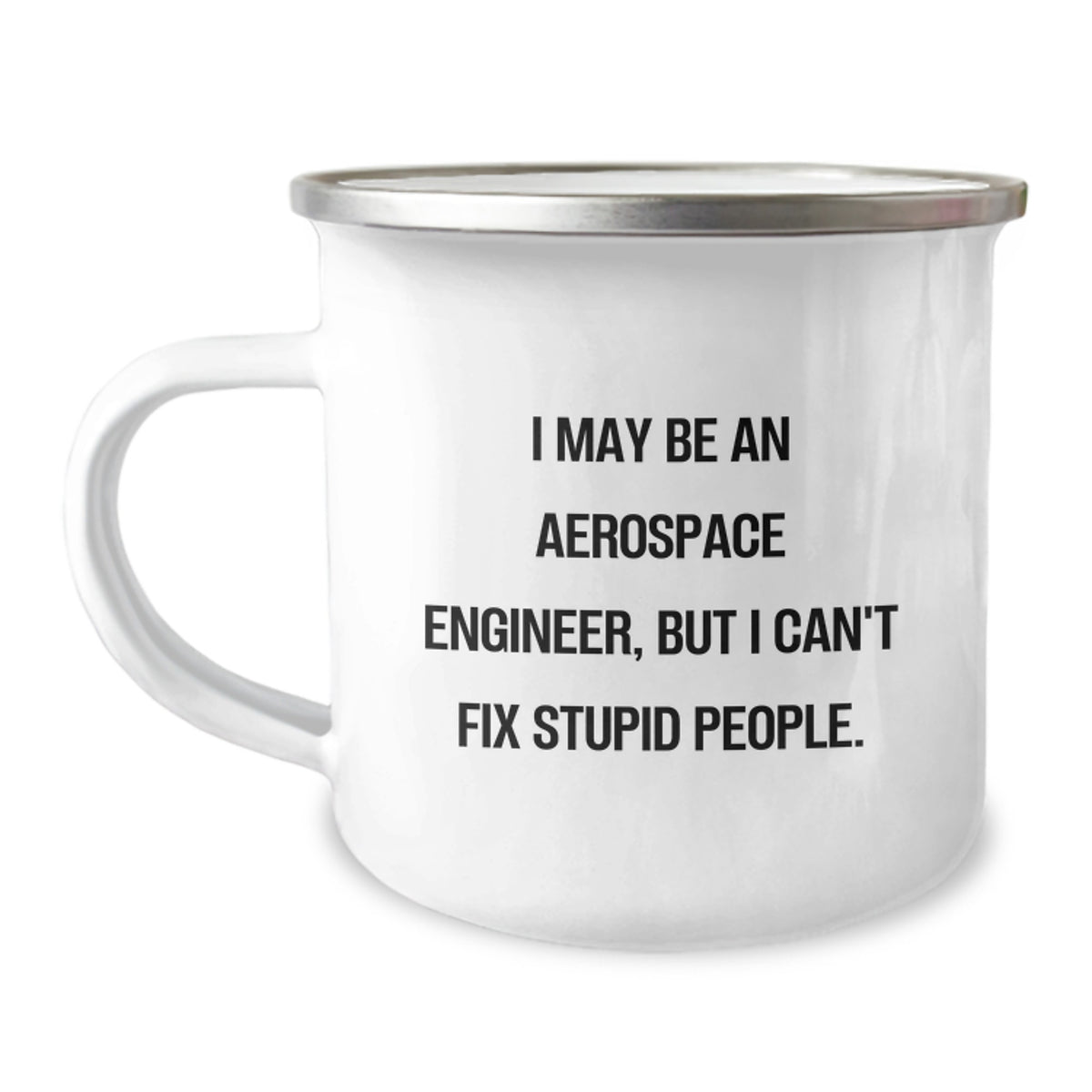 Aerospace Engineer Gift for Him - Witty Keepsake Camping Mug - Image 1