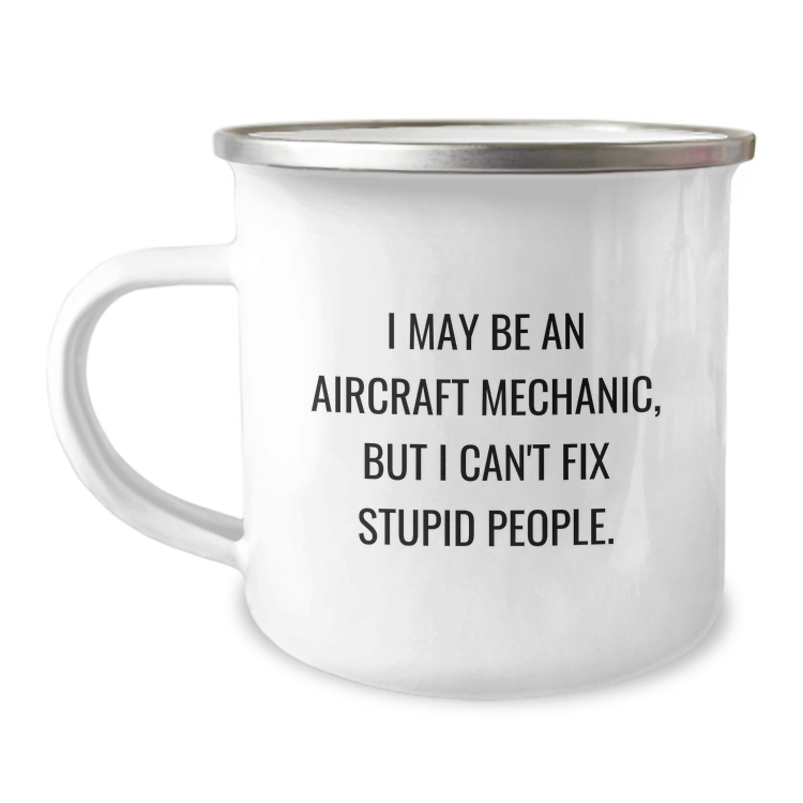 Sassy Aircraft Mechanic Novelty Camping Mug Birthday Gift for Friends - Image 1