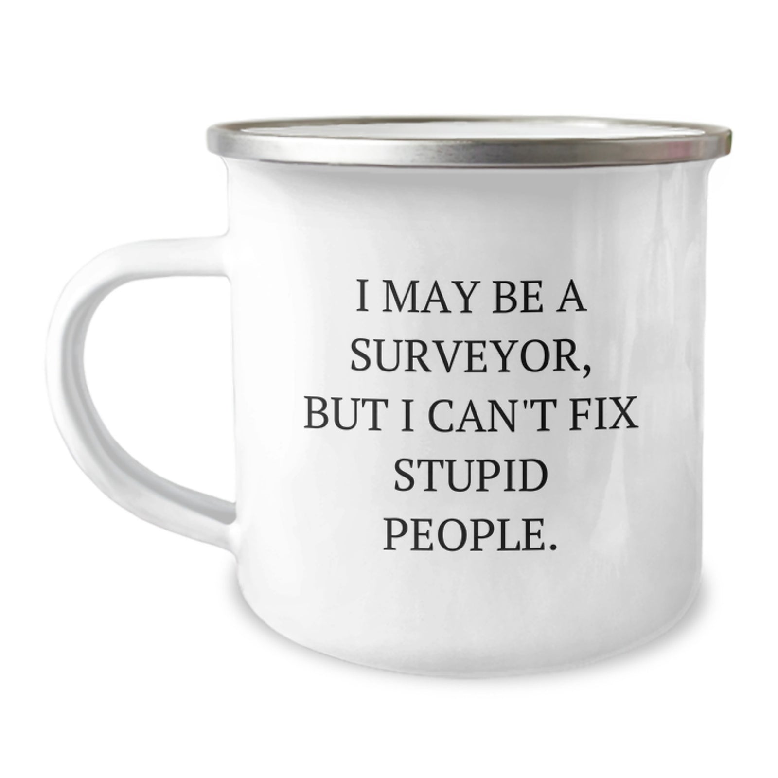 Surveyor Gift For Him - A Humorous Camping Mug Keepsake - Image 1