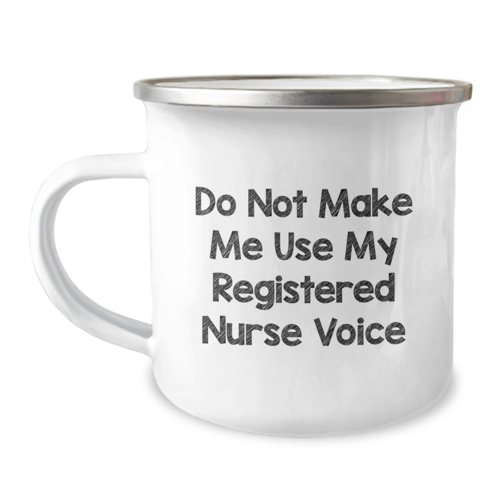 Graduation Unique Gifts for Registered Nurses, Funny Camping Mugs for Men, Women, Friends from Family - Do Not Make Me Use My Registered Nurse Voice - Image 1