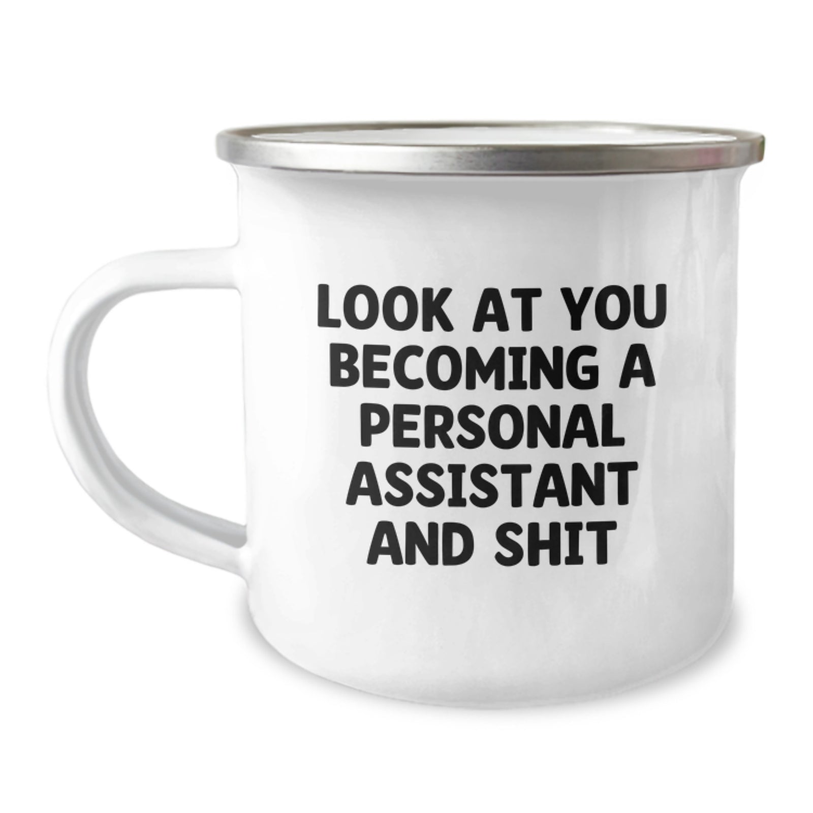 Personal Assistant Gift for Him - Funny Keepsake Camping Mug - Image 1