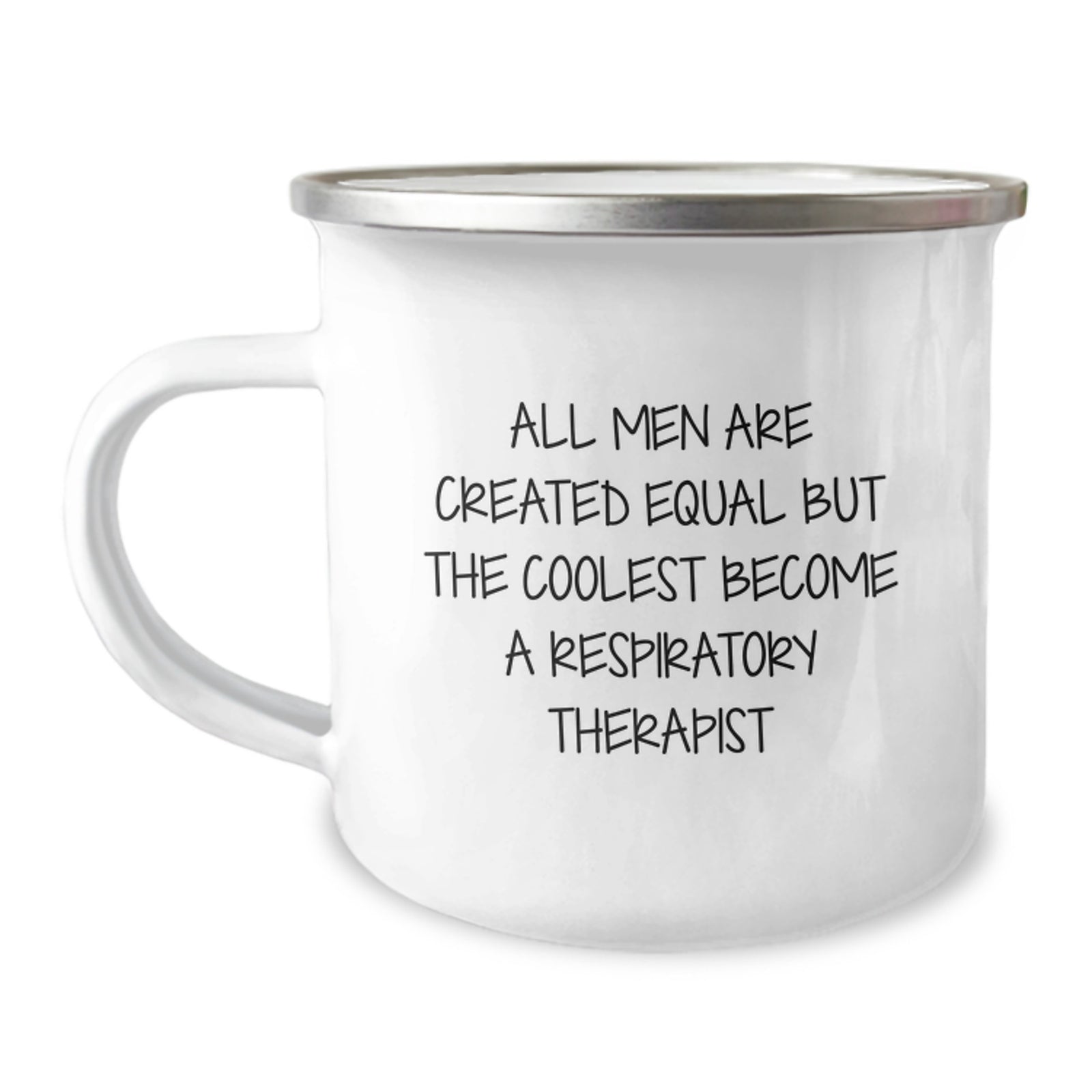 Funny Respiratory Therapist Gifts from Friends and Family for Graduation - Inspirational Quote on Camping Mug, 12 oz - Image 1