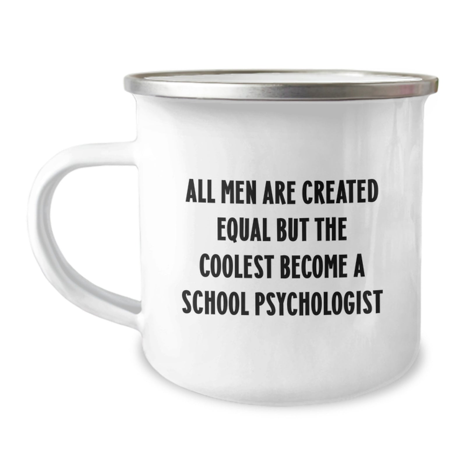 Funny School Psychologist Gifts for Men, Camping Mug for Christmas Unique Presents from Family to Men Becoming School Psychologists - Image 1