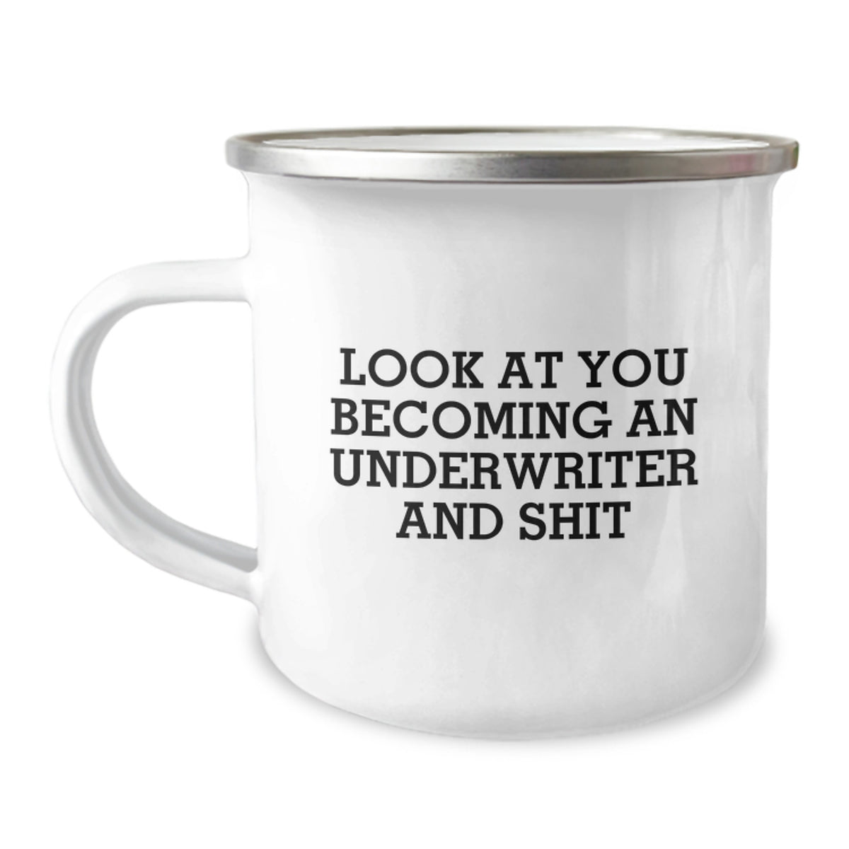 Christmas Gift for Her Underwriter Camping Mug - A Lighthearted Present - Image 1