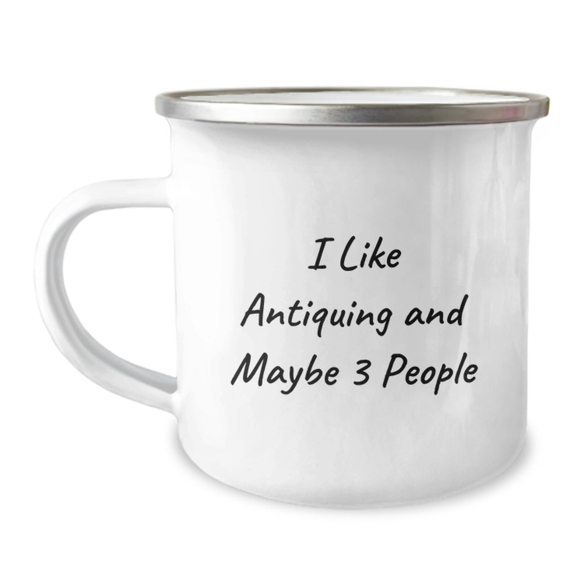 Christmas Gift for Her - I Like Antiquing And Maybe 3 People Camping Mug - Image 1