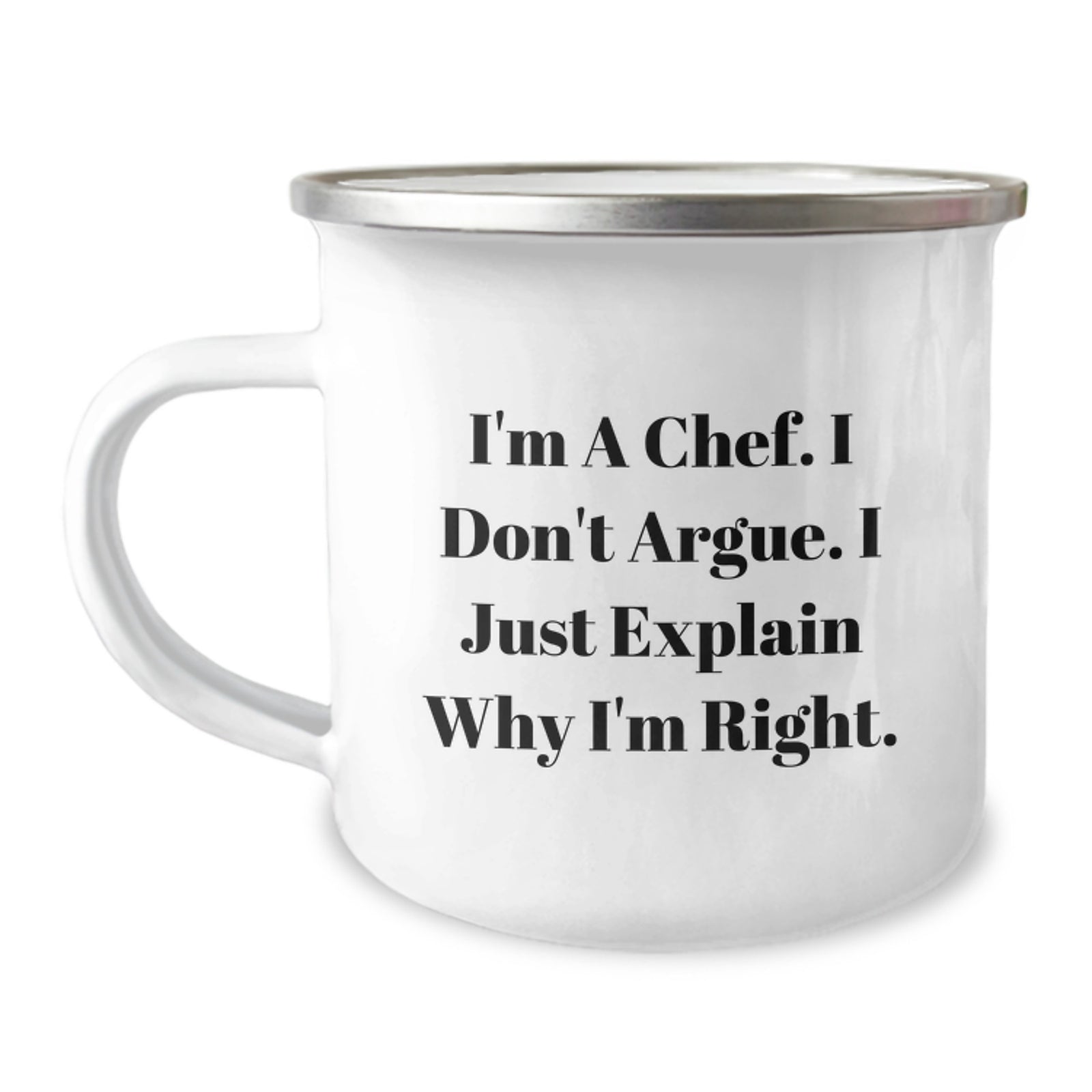 Funny Chef Gifts, Valentine's Unique Camping Mug, I'm A Chef Mug - Perfect for Chef Friends and Family - Gifts from Men to Women, Chef and Family - Image 1