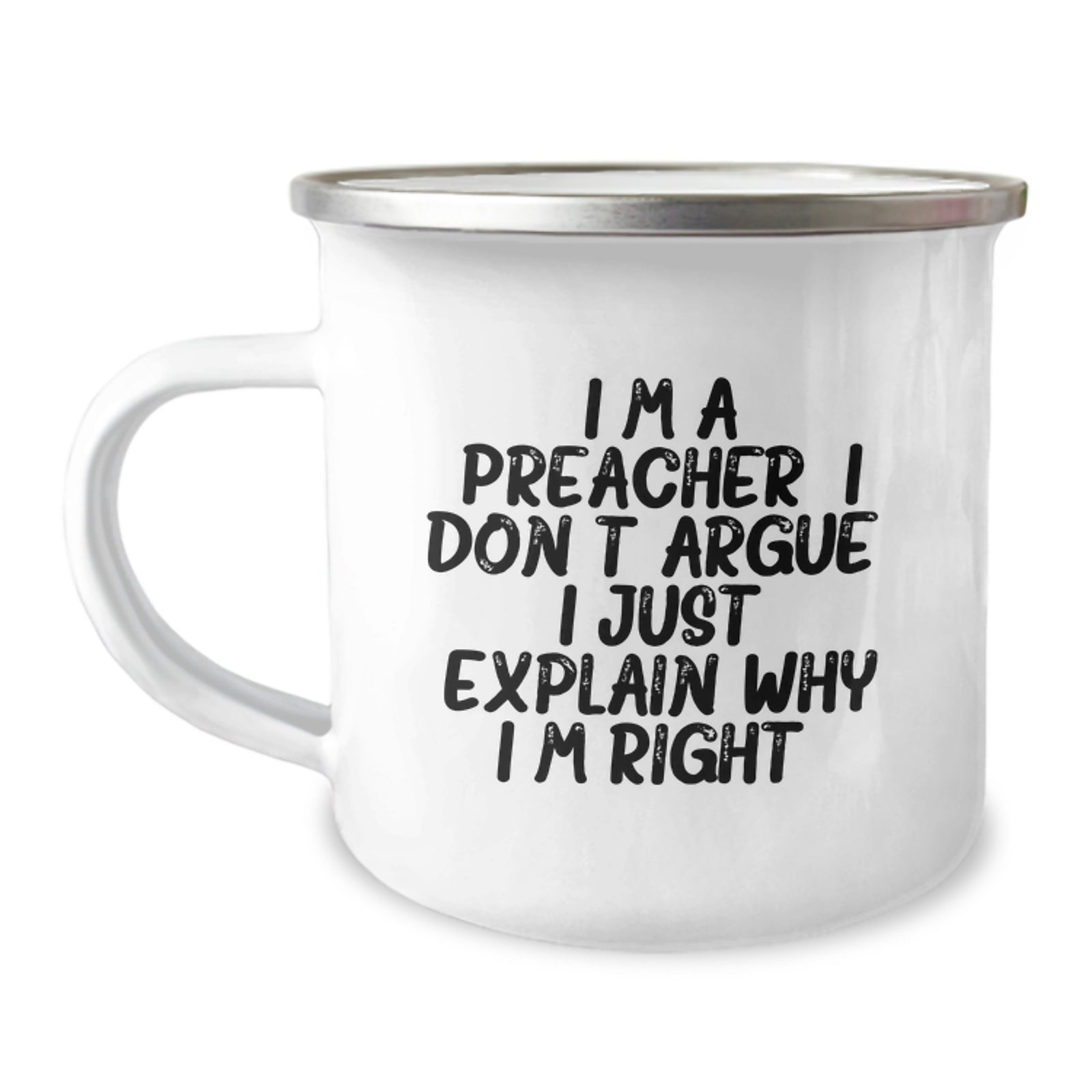 Preacher Camping Mug Companion for a Best Friend Birthday Gift - Image 1