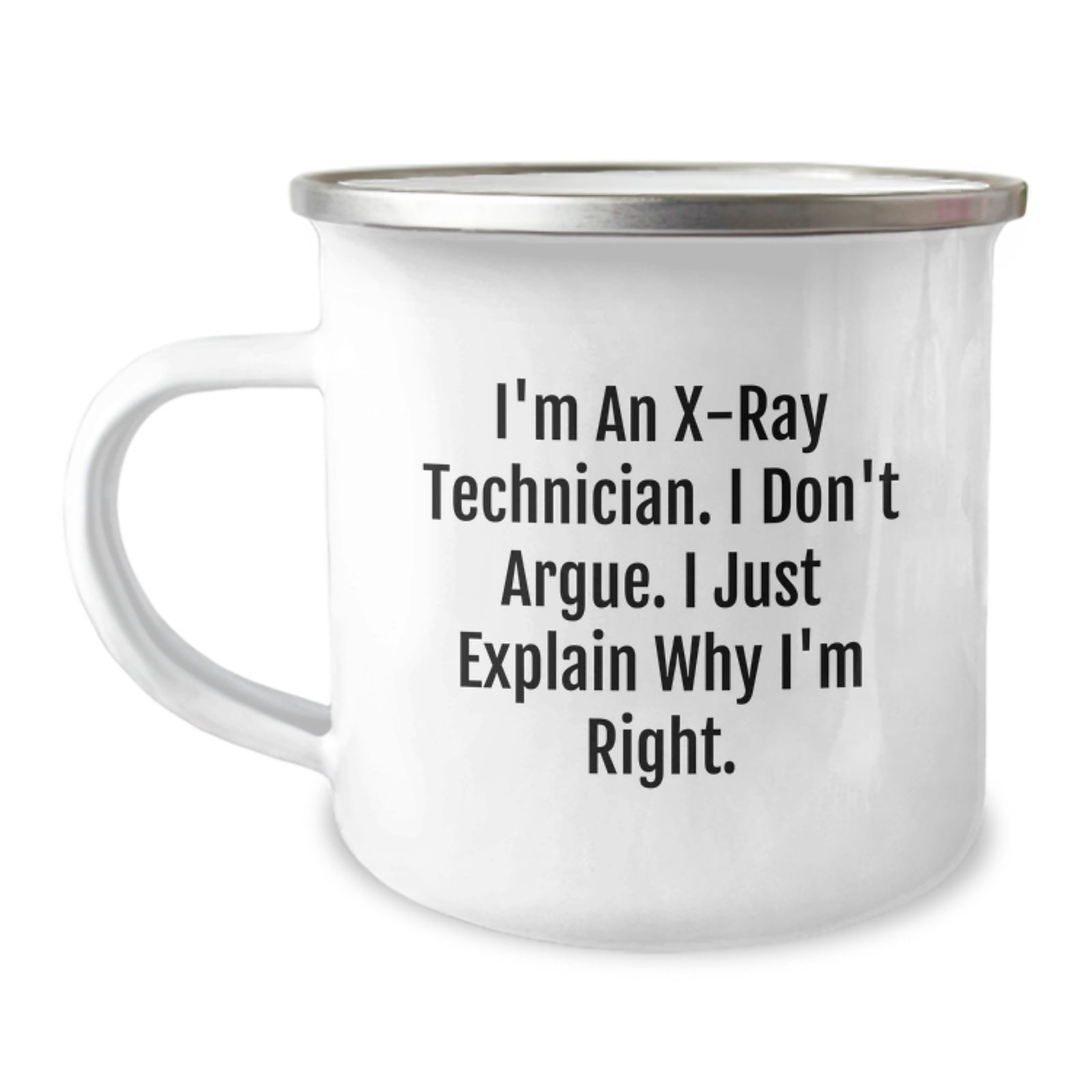 Christmas Gift for Her X-Ray Technician Camping Mug - A Confident - Image 1