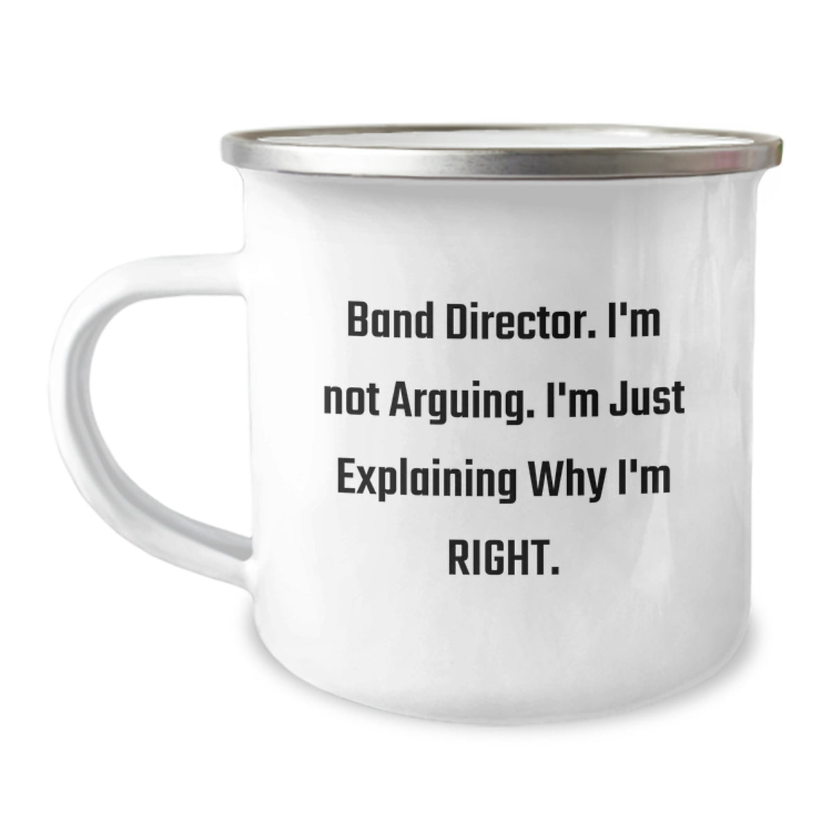 Band Director Camping Mug Keepsake Birthday Gift for Him Stainless - Image 1