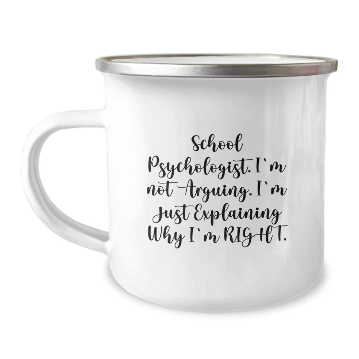 School Psychologist Camping Mug Keepsake for Him Christmas Gift - Image 1