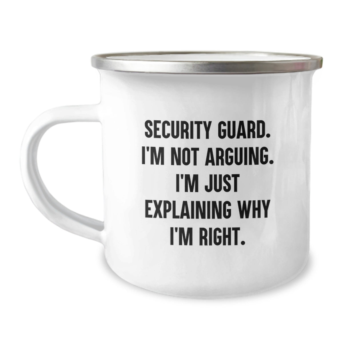 Birthday Gift Security Guard Camping Mug for Her Present - Image 1