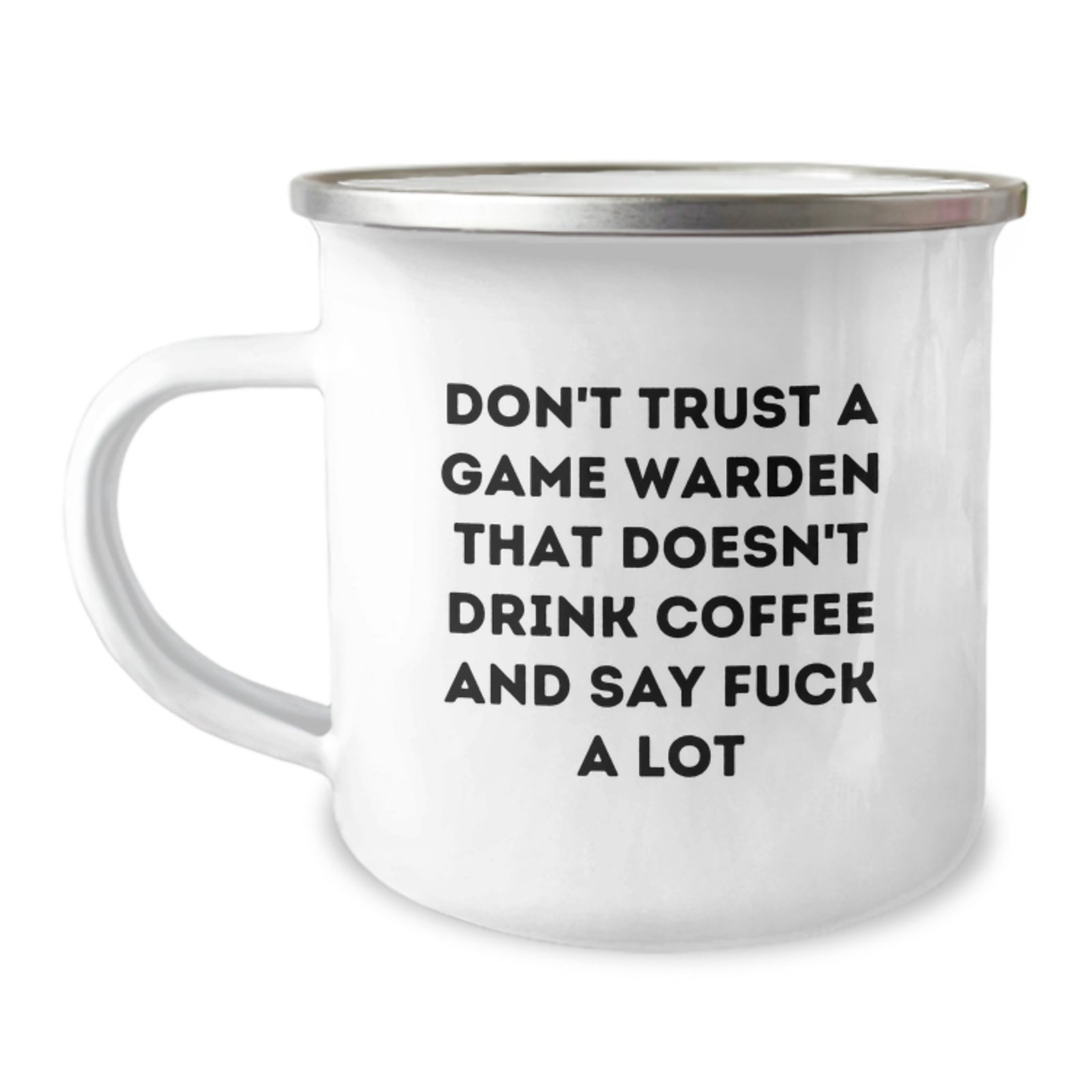 Funny Game Warden Gifts for Him, 'Don't Trust A Game Warden' Camping Mug for Graduation Unique Gifts from Friends to Family - Image 1