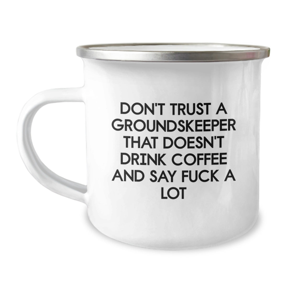 Groundskeeper Keepsake Camping Mug for Him Birthday Gift with Coffee - Image 1