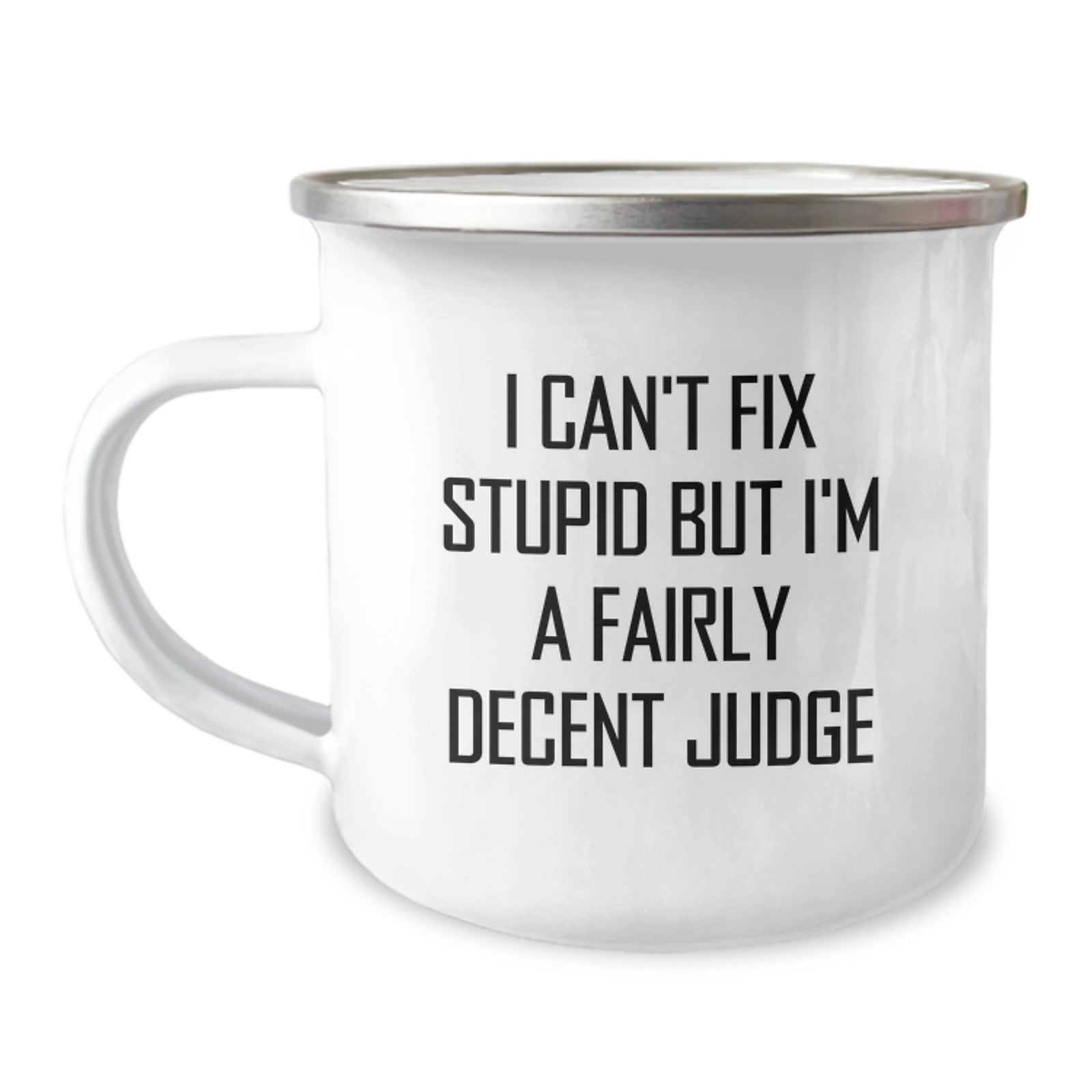 Funny Judge Themed Camping Mug for Valentine's Unique Gifts from Friends to Judge - Image 1
