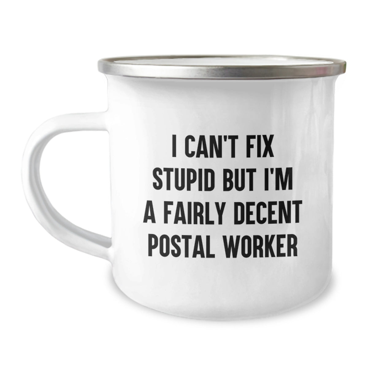 Funny Postal Worker Gifts for Men, Cute Camping Mug for Valentine's from Friends - Image 1