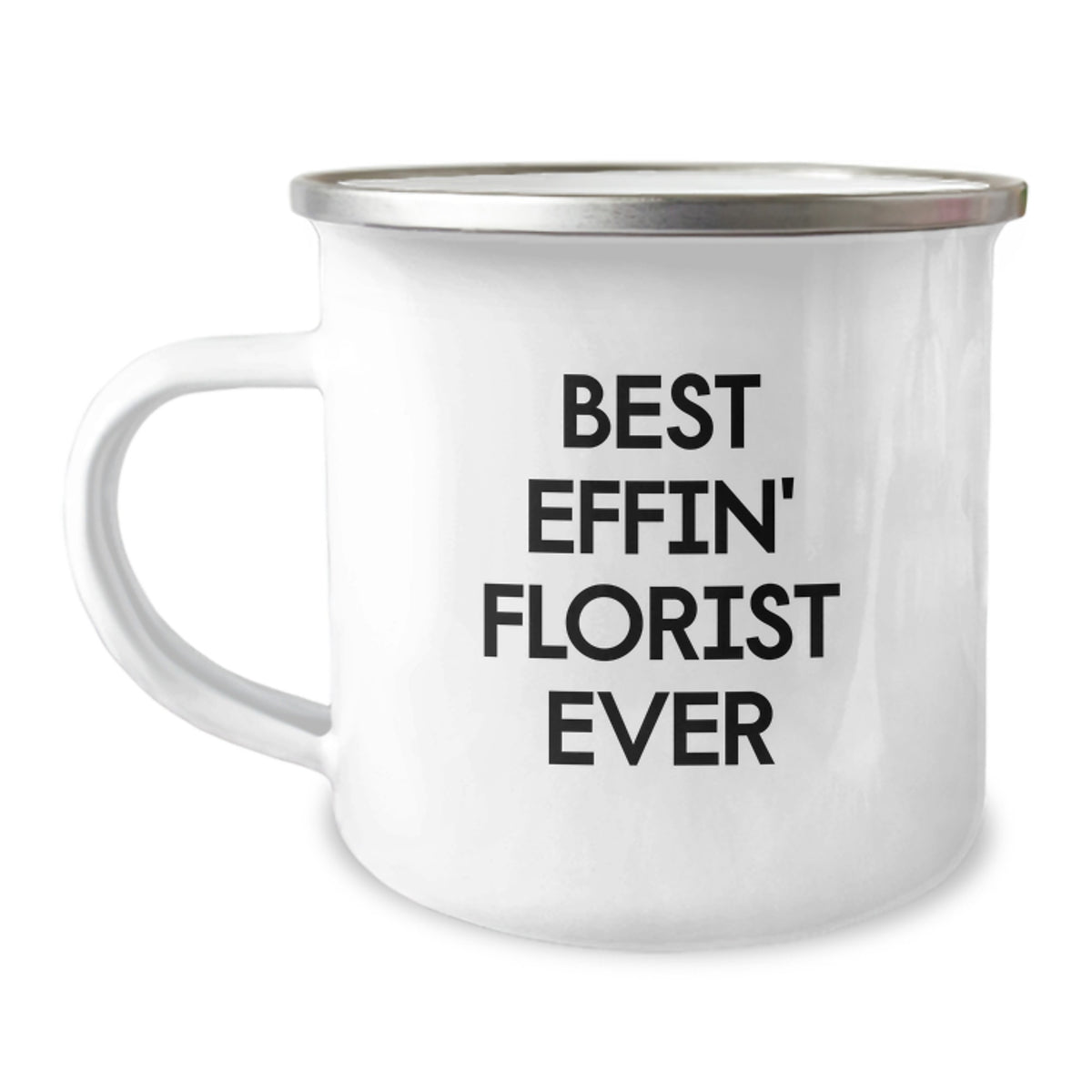 Funny Gifts from the Best Effin' Florist Ever for Florist Friends Camping Mug - Image 1