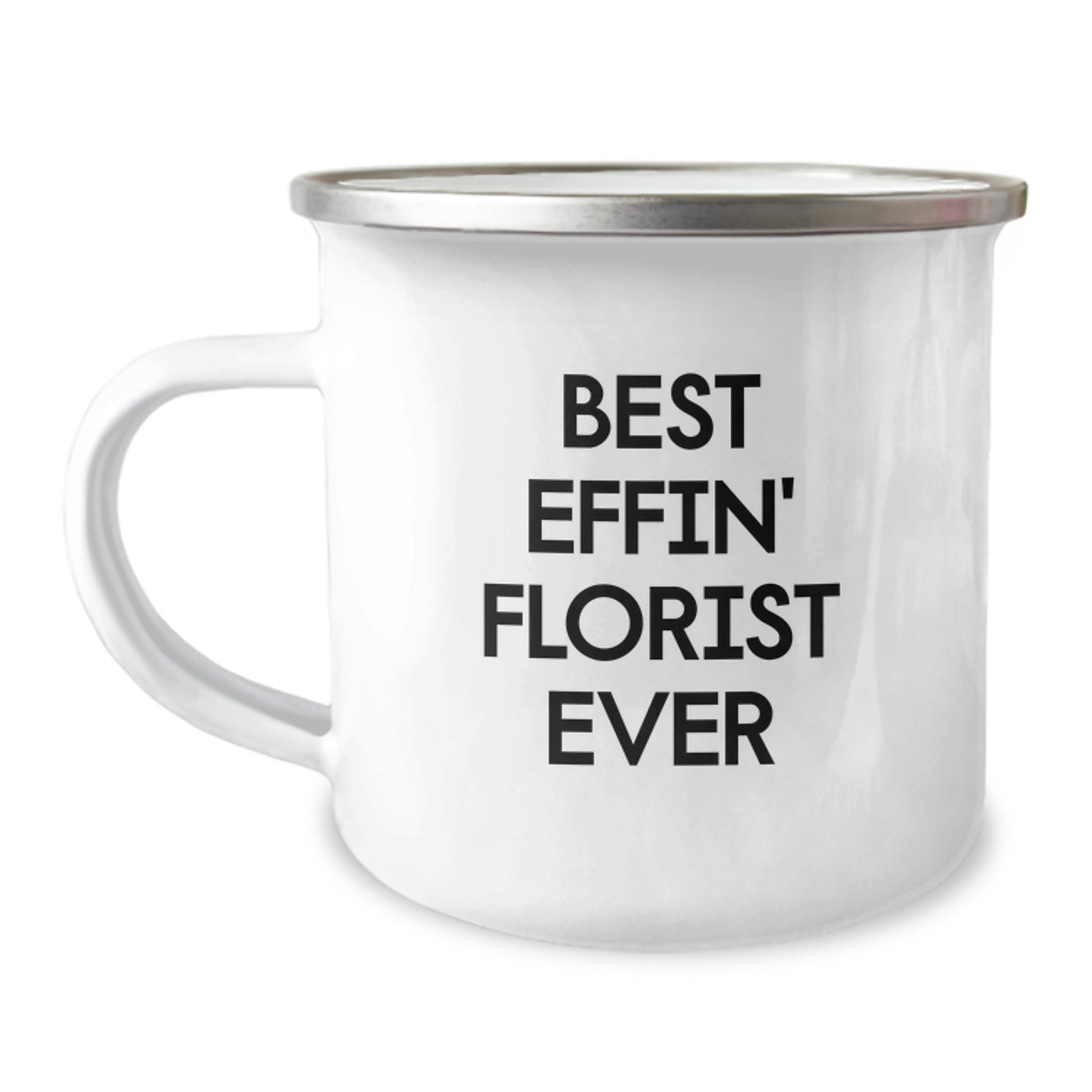 Funny Gifts from the Best Effin' Florist Ever for Florist Friends Camping Mug - Image 1