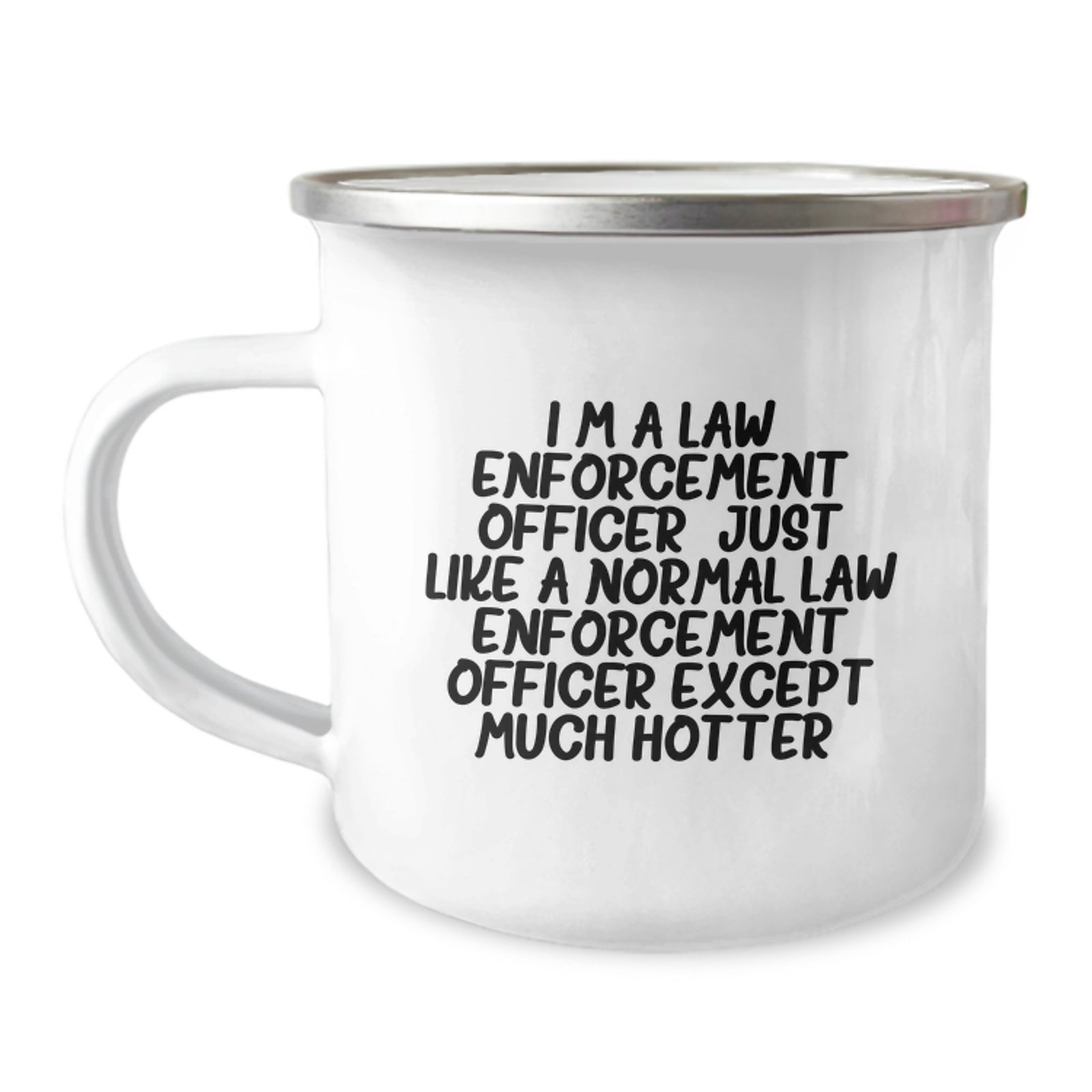 Funny Gifts from Friends for Law Enforcement Officer Dad, Camping Mug for Hot Cop, Perfect Father's Day Unique Gifts - Image 1