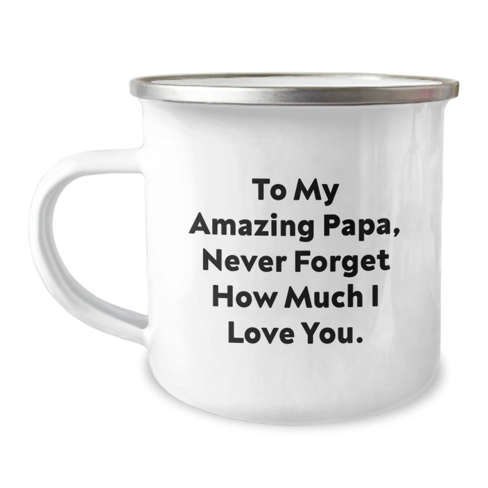 Funny Papa Camping Mug, To My Amazing Papa, Gifts from Family for Papa Graduation Unique Gifts, Papa Love Quote - Image 1