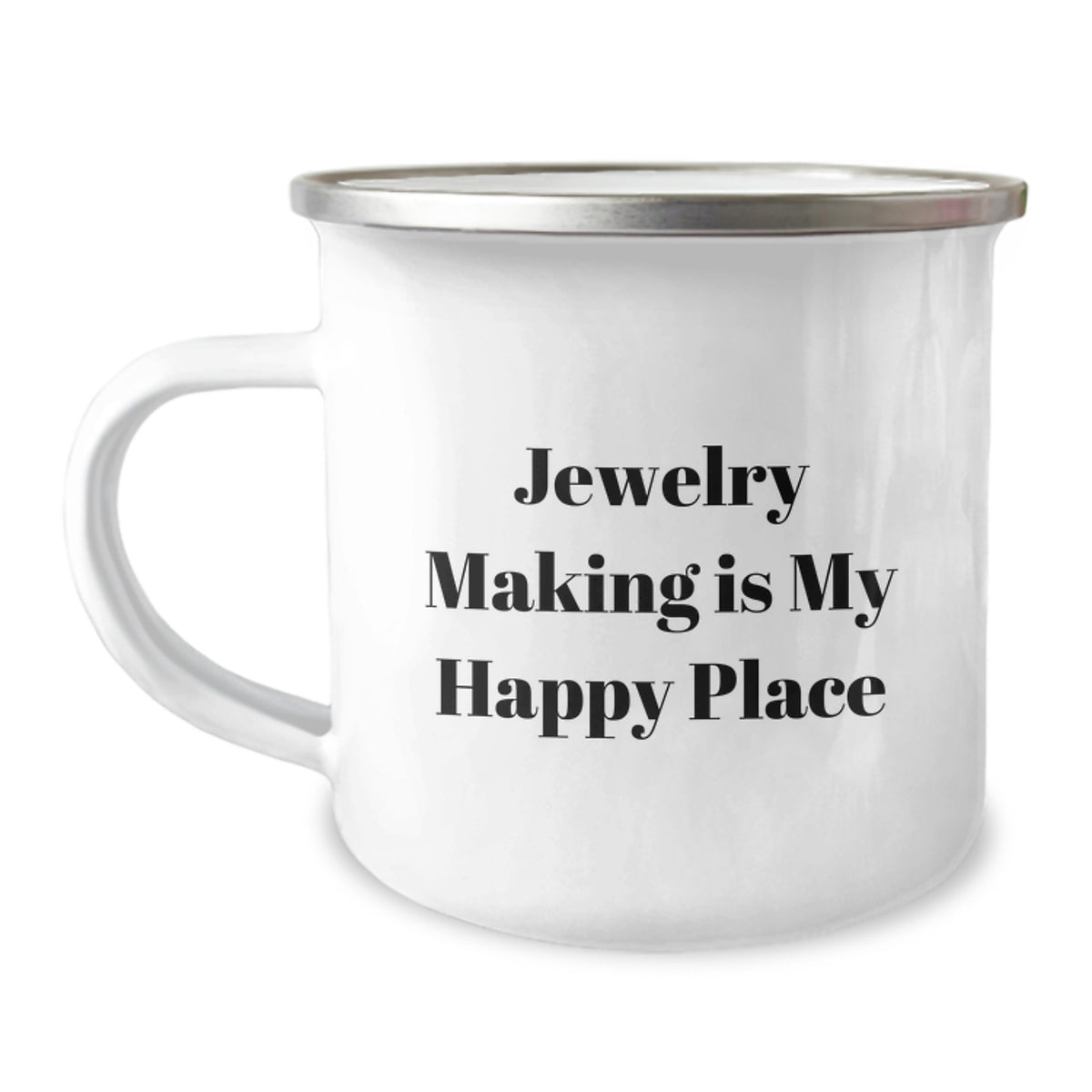 Birthday Gift Camping Mug for Him – Jewelry Making Is My Happy Place - Image 1