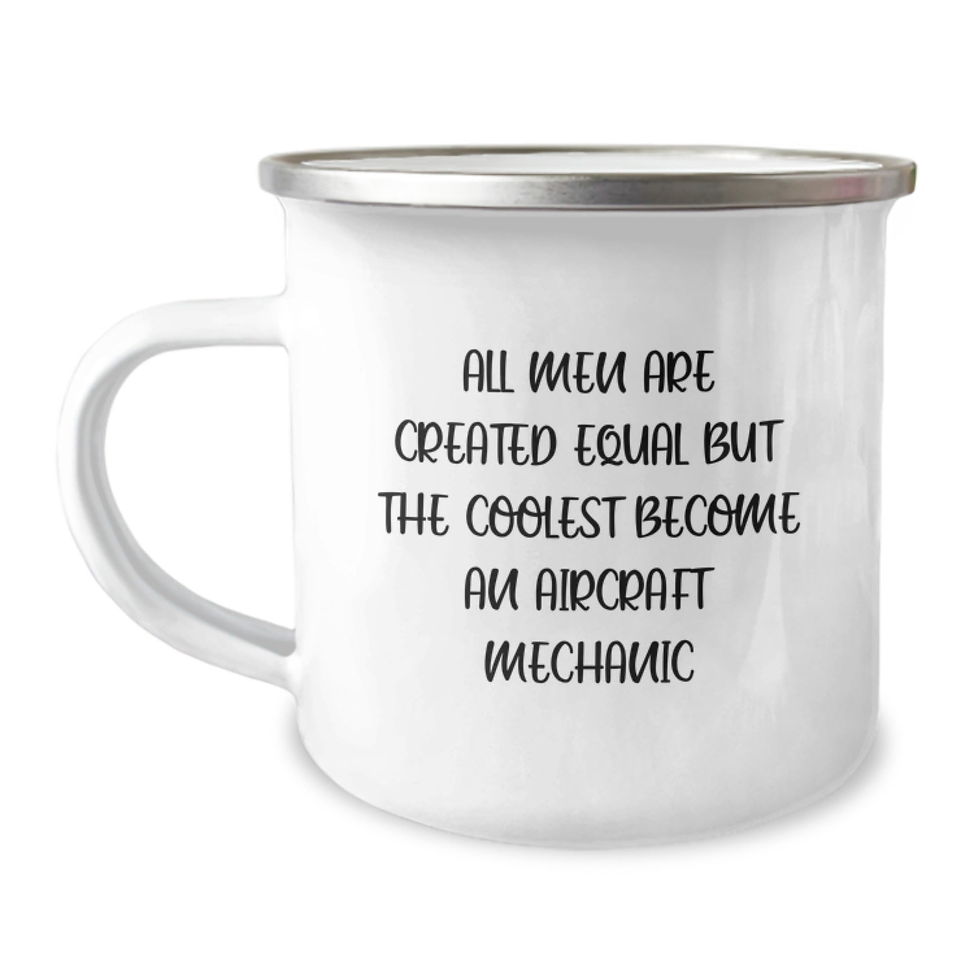 Aircraft Mechanic Gifts Funny Quote 12oz Stainless Steel Camping Mug Gifts from Men for Graduation - Image 1