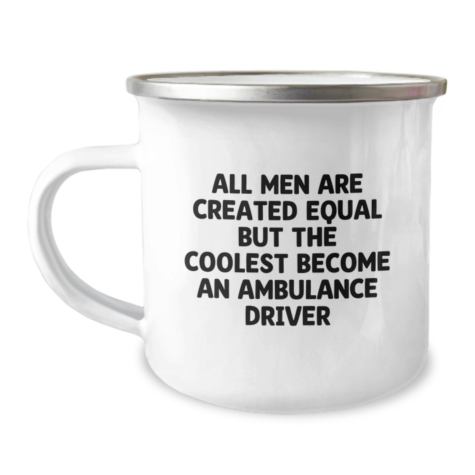 Funny Ambulance Driver Gifts for Men from Ambulance Driver Enthusiasts - Christmas Unique Ambulance Driver Camping Mug - Image 1