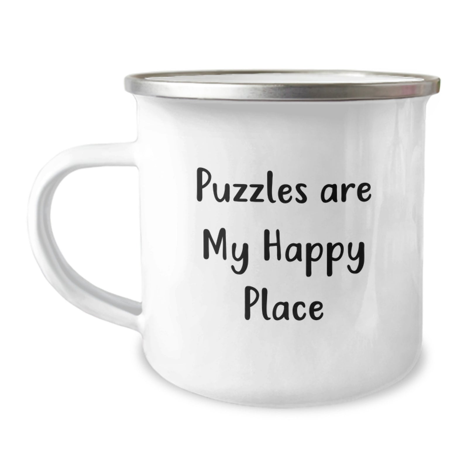Funny Puzzle Lover Gifts from Friends - Puzzles Are My Happy Place Graduation Unique Gifts for Puzzle Enthusiasts - Image 1