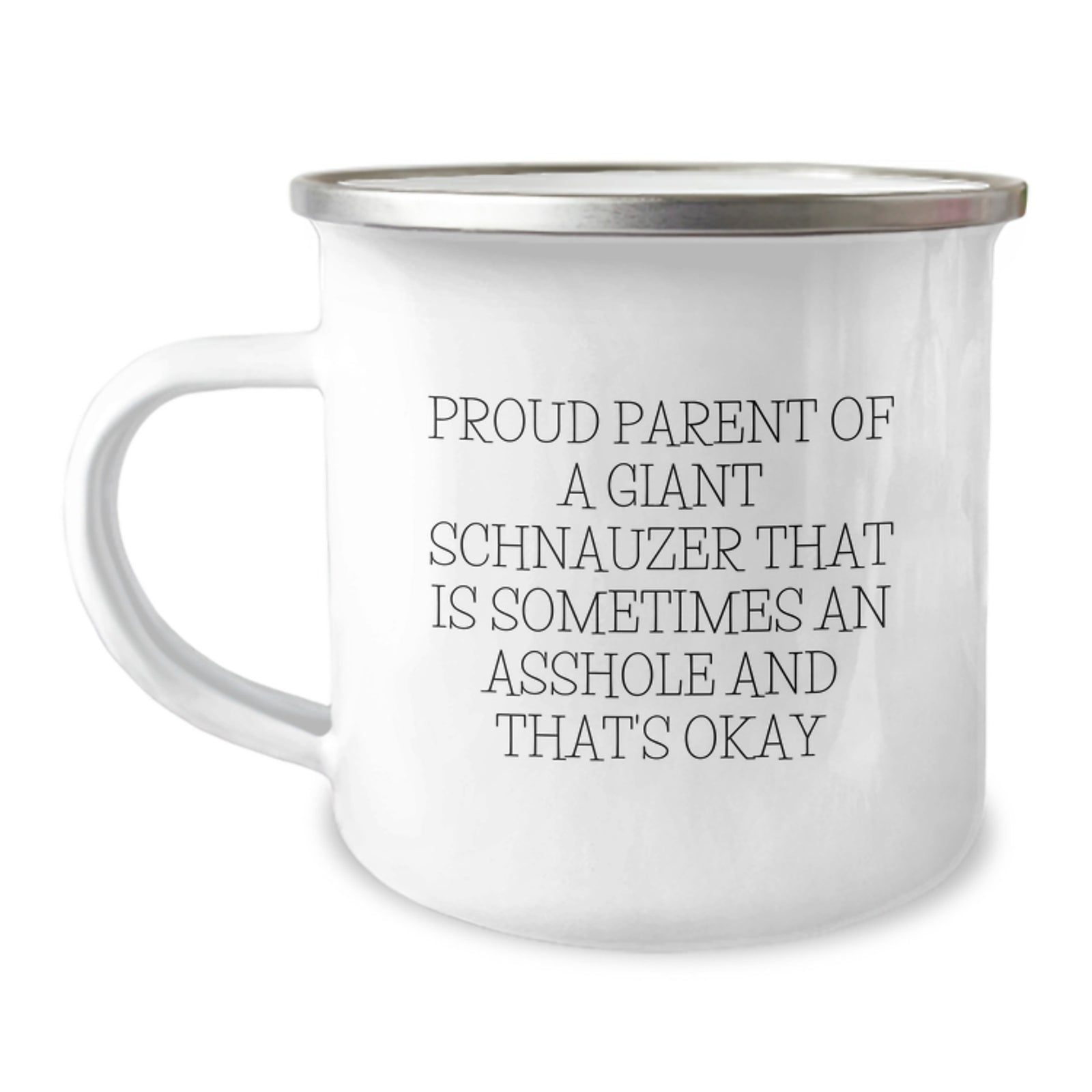 Funny Giant Schnauzer Dog Gifts for Men from Proud Parents - Camping Mug for Graduation Unique Gifts - Image 1