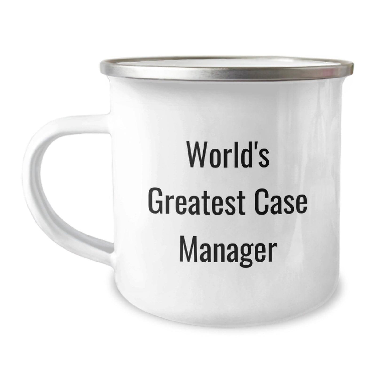 Funny Case Manager Gifts for Men from Family - World's Greatest Case Manager Camping Mug, 12 oz Stainless Steel - Image 1
