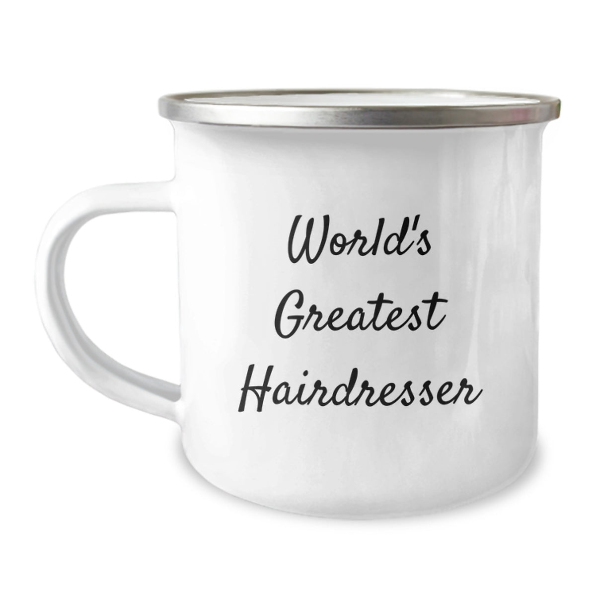 Funny Gift from Men to Hairdresser World's Greatest Dad Father's Day Camping Mug - Image 1