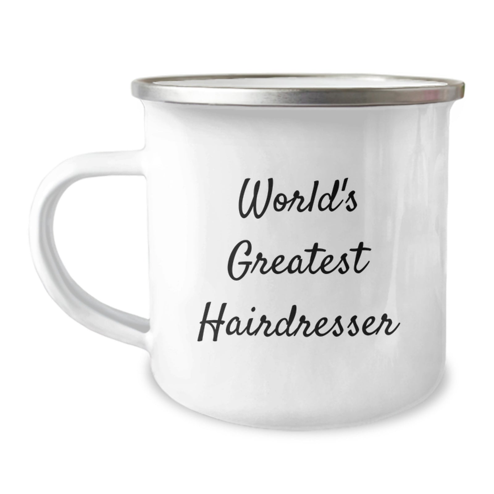 Funny Gift from Men to Hairdresser World's Greatest Dad Father's Day Camping Mug - Image 1