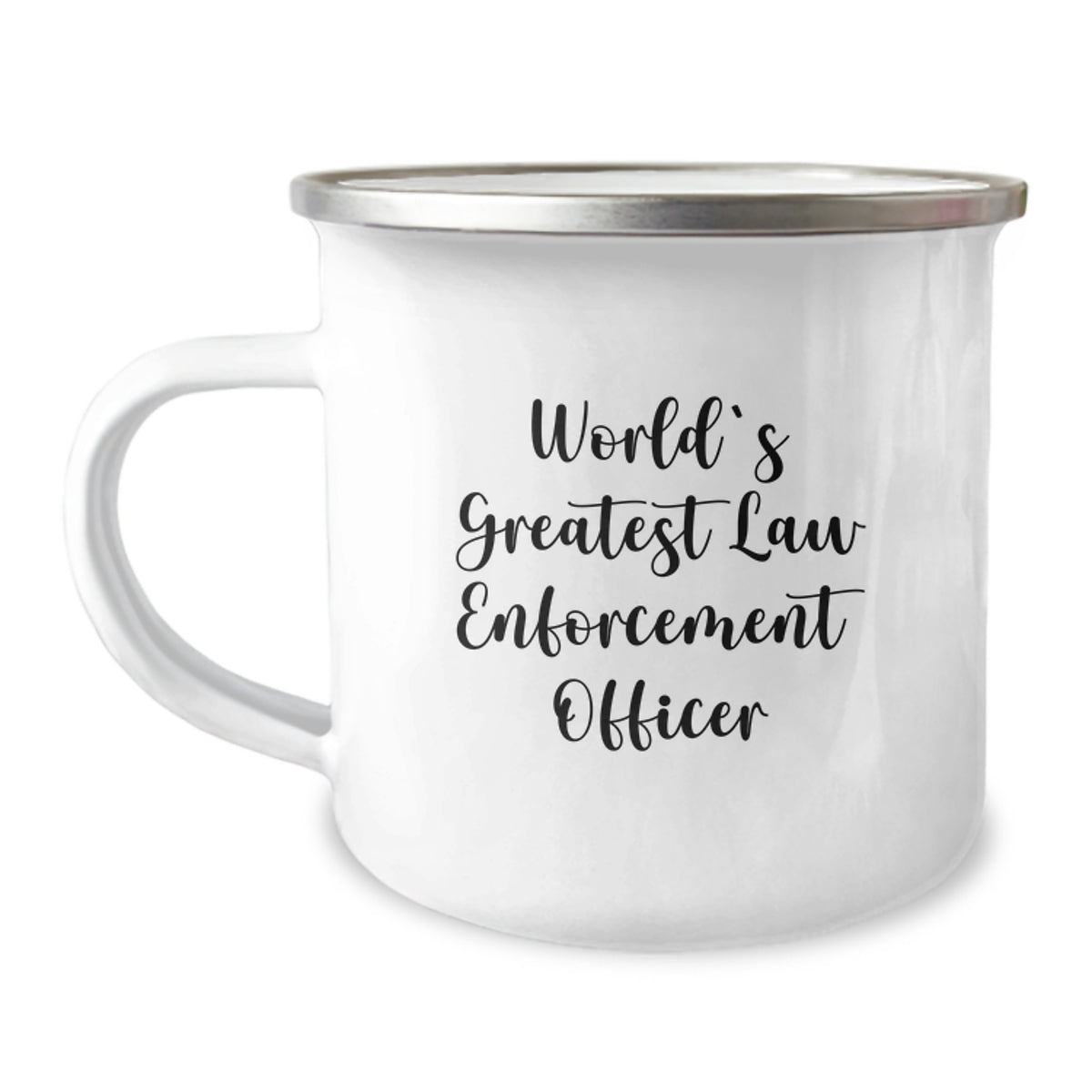 Birthday Gift for Her Law Enforcement Officer Camping Mug Present - Image 1