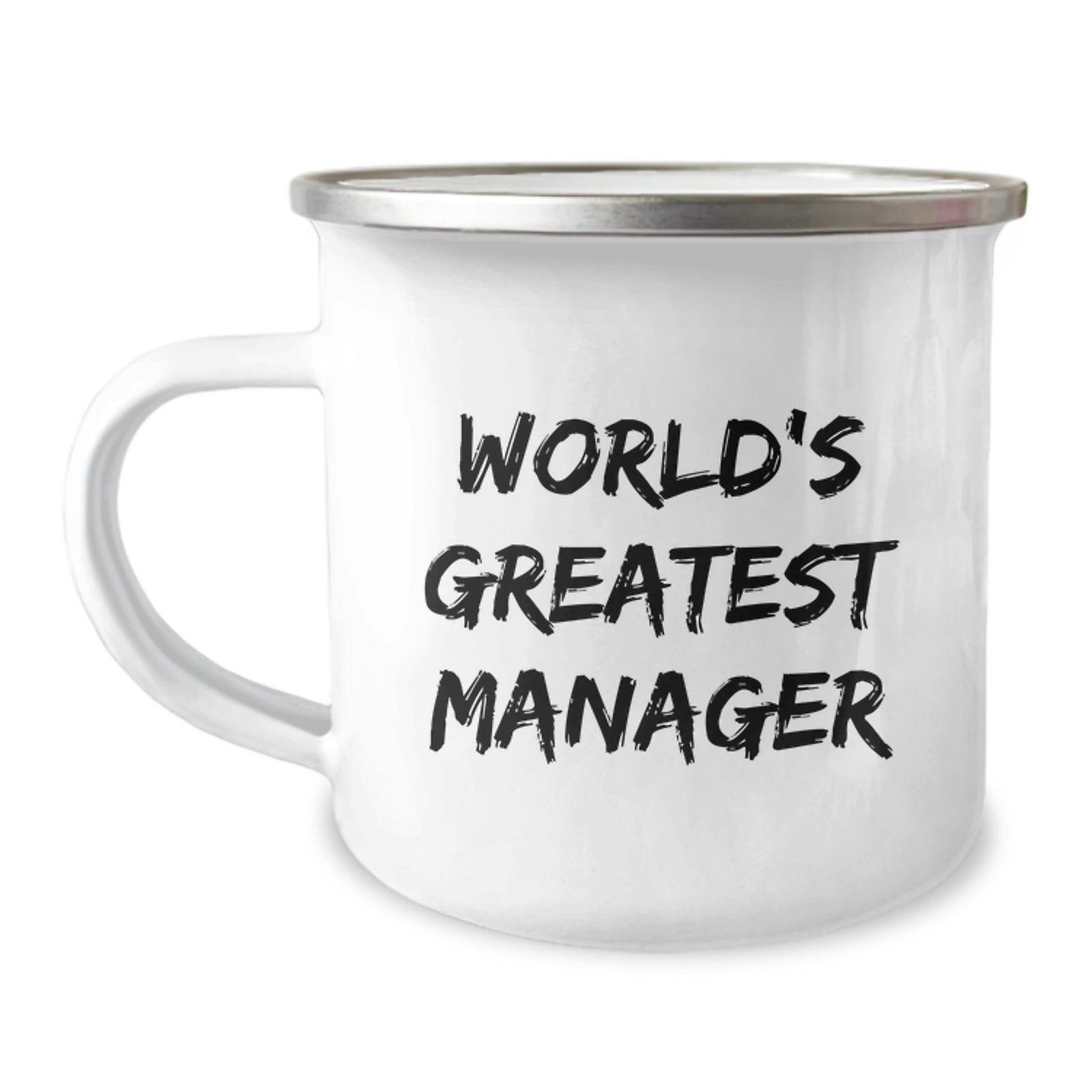 Unique Gifts from Men to World's Greatest Manager Funny Valentine's Camping Mug - Image 1