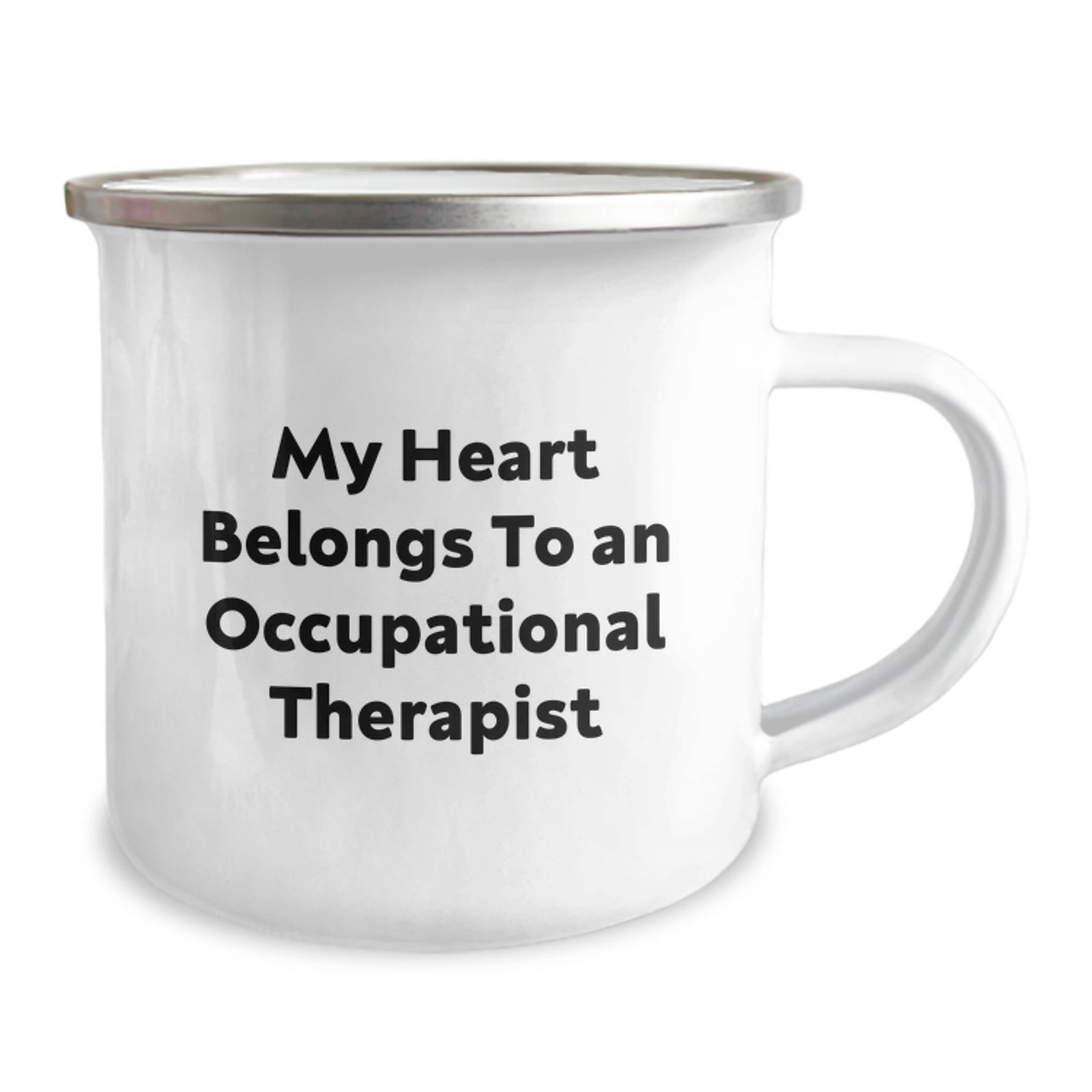 Funny Gifts from Men, Women, Friends, Coworkers, Family to Occupational Therapist - My Heart Belongs To An Occupational Therapist Camping Mug for Graduation Unique Gifts - Image 2