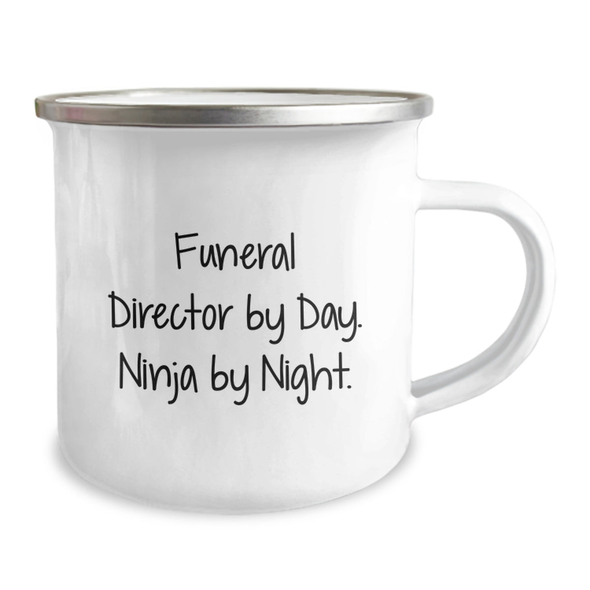 Funny Funeral Director Gifts from Friends for Men, Christmas Unique Mug Ideas by Day Ninja By Night, 12 oz Stainless Steel - Image 2