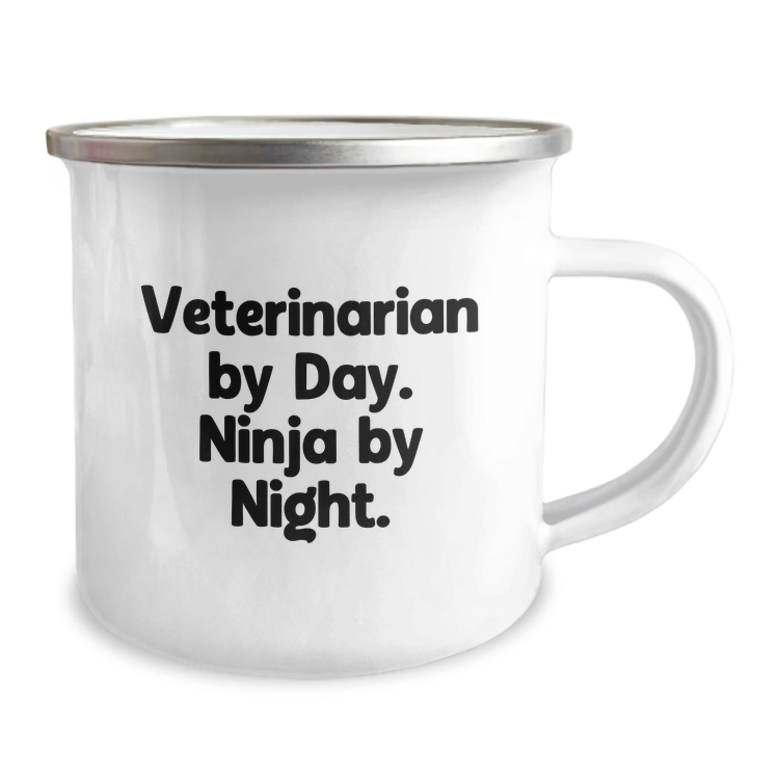 Funny Veterinarian Gifts for Men - Gifts from Friends - Graduation Unique Mug for Camping Lover Veterinarian By Day. Ninja By Night. - Image 2
