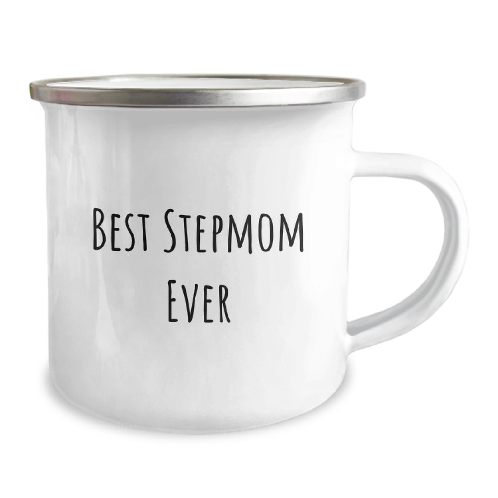 Funny Stepmom Gifts, Best Stepmom Ever Quote, 12 oz Camping Mug, Gifts from Family for Stepmom on Birthday - Image 2