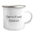 Funny Cousin Camping Mug Gifts from Friends for Birthday - 'Certified Cousin' Quote, 12 oz Stainless Steel with Enamel Finish - Image 2