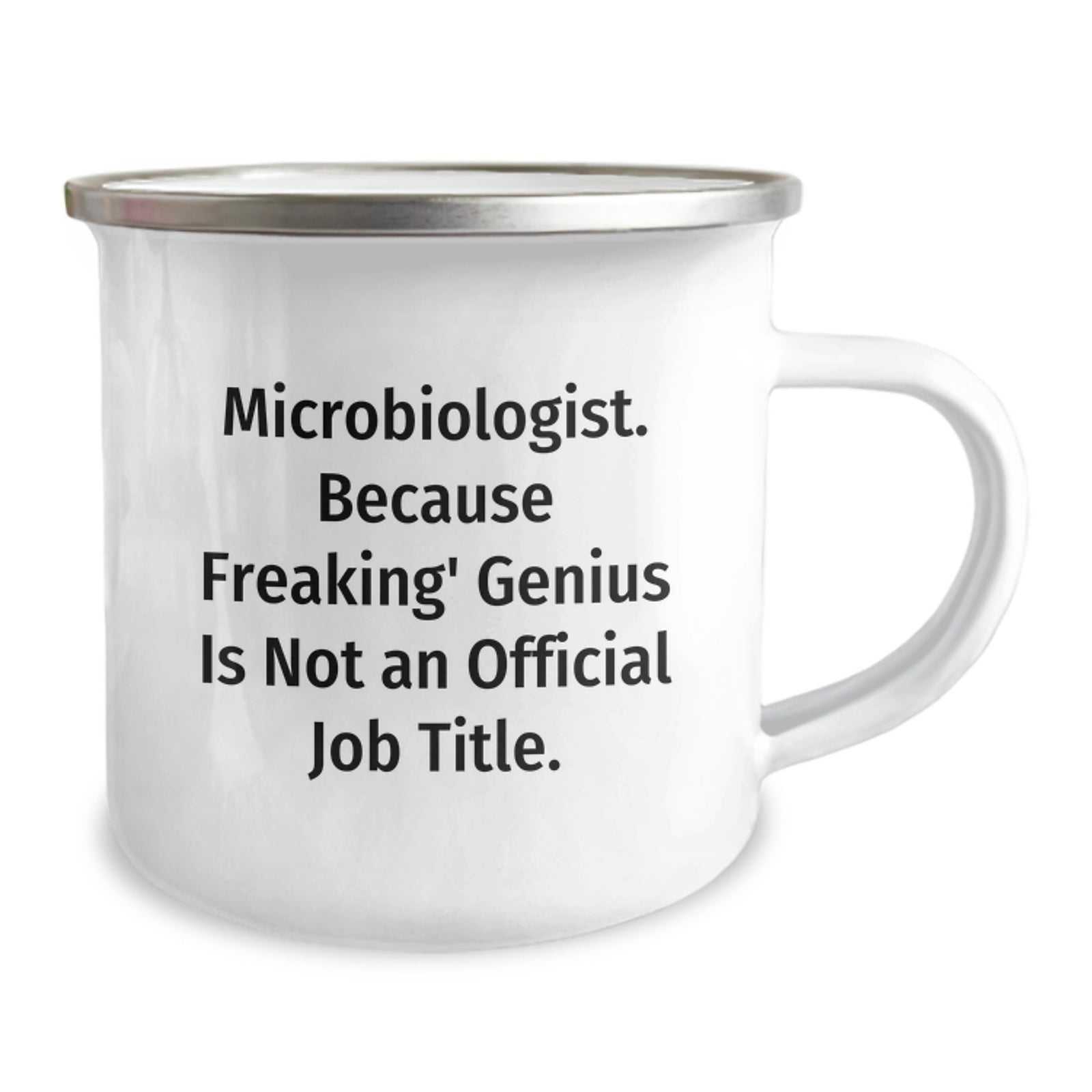 Funny Microbiologist Gifts for Mom, Unique Camping Mug with 'Microbiologist. Because Freaking' genius Is Not An Official Job Title.' Quote, Perfect for Mother's Day from Family - Image 2