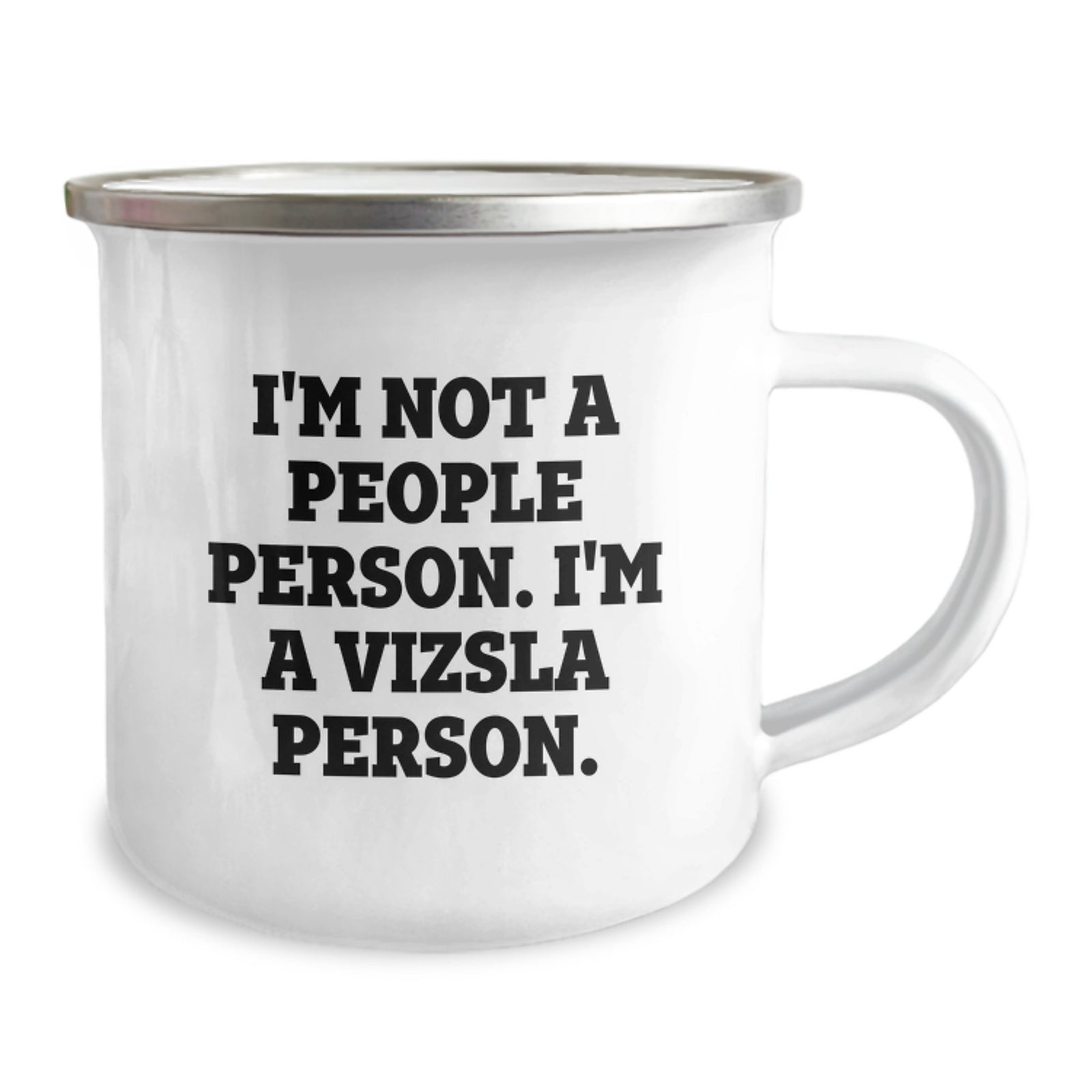 Funny Vizsla Dog Lover Gifts from Friends for Vizsla Dog Enthusiasts Birthday Unique Camping Mug - Image 2