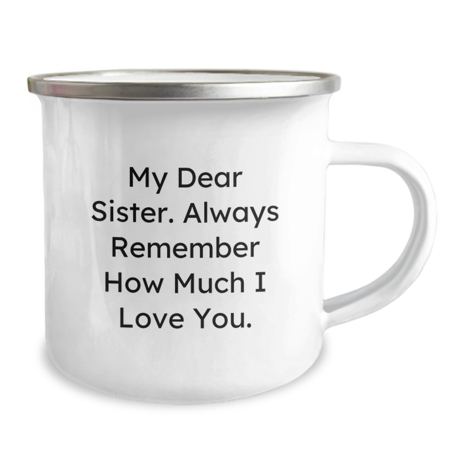 Sister Keepsake Camping Mug for Her Graduation Gift With Love Memories - Image 2