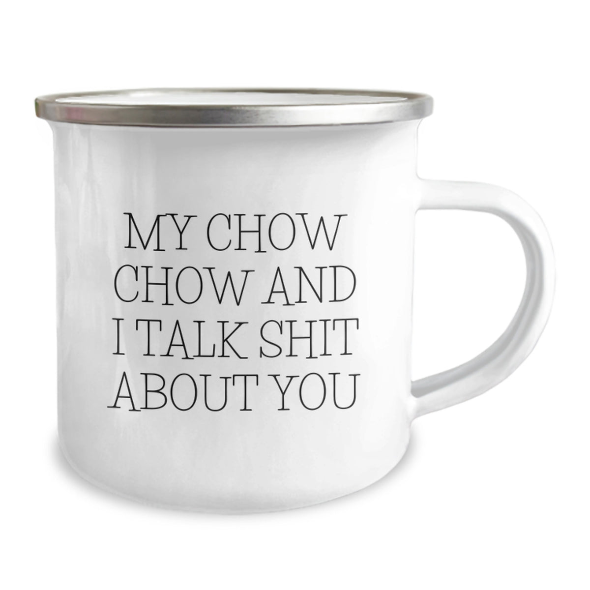 Chow Chow Keepsake Camping Mug for Him Birthday Gift With Enamel Finish - Image 2