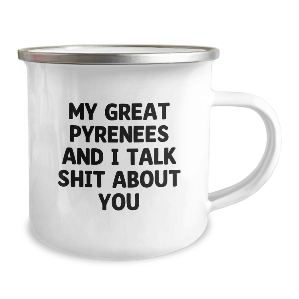Playful Great Pyrenees Novelty Camping Mug Birthday Gift for Friends - Image 2