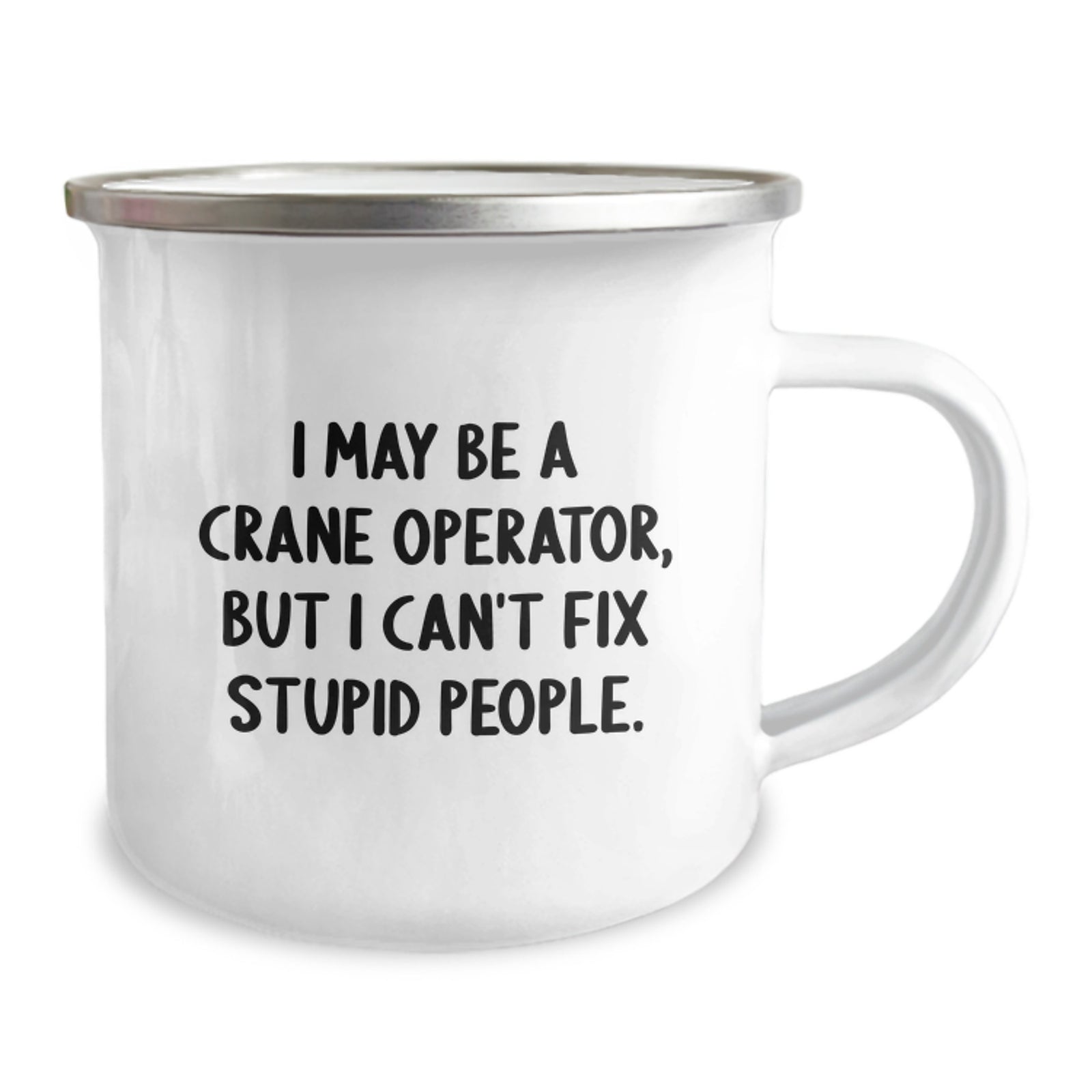 Crane Operator Gift for Him - Witty Keepsake Camping Mug - Image 2