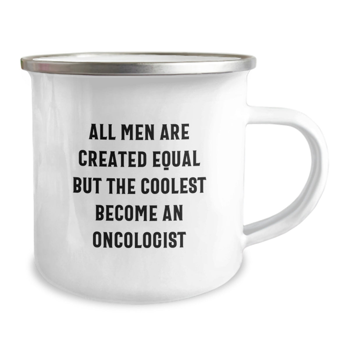 Funny Oncologist Gifts from Men to Oncologist Friends - All Men Are Created Equal But The Coolest Become An Oncologist Christmas Unique Mug - Image 2
